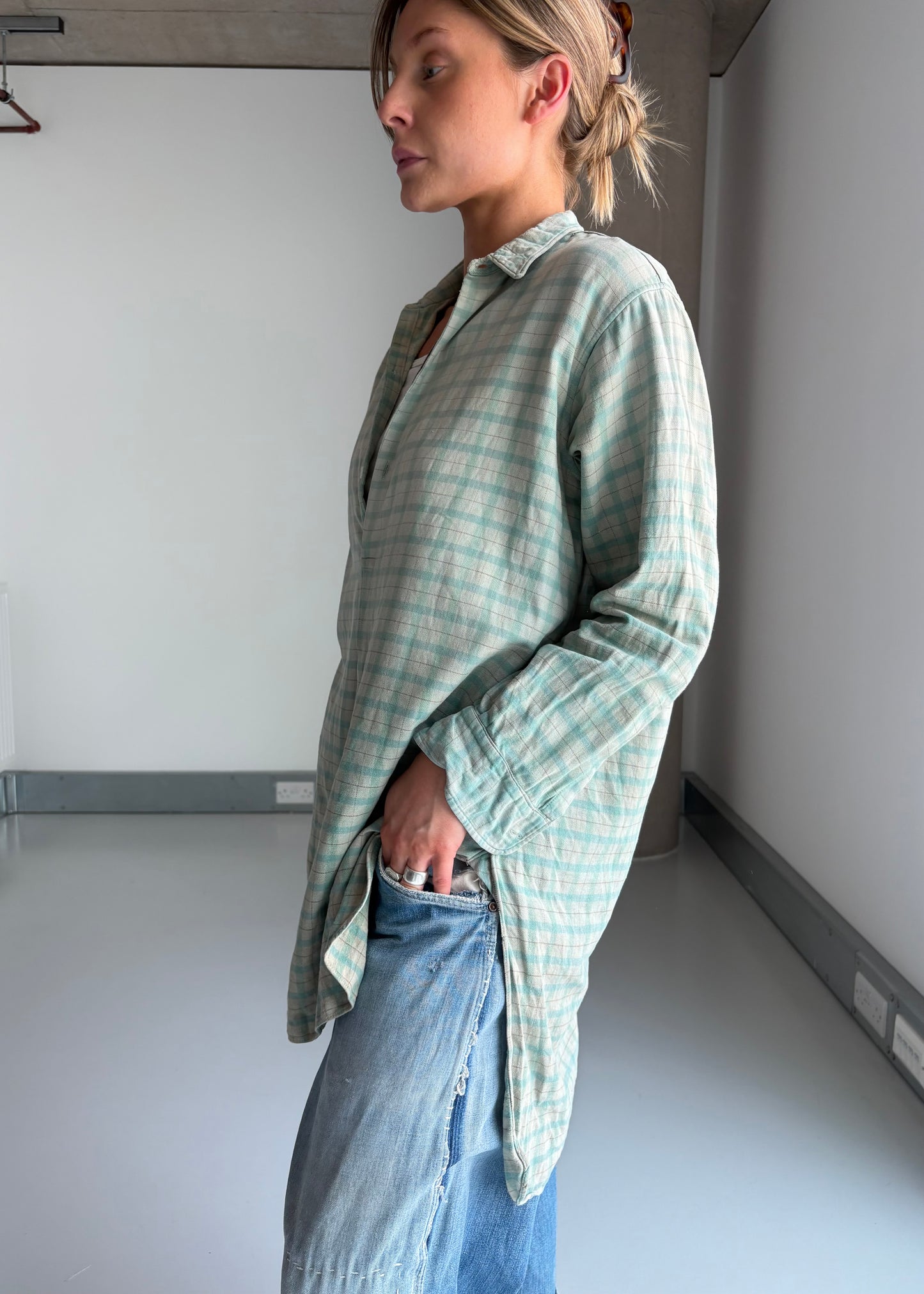 Sun faded French WORKSHIRT
