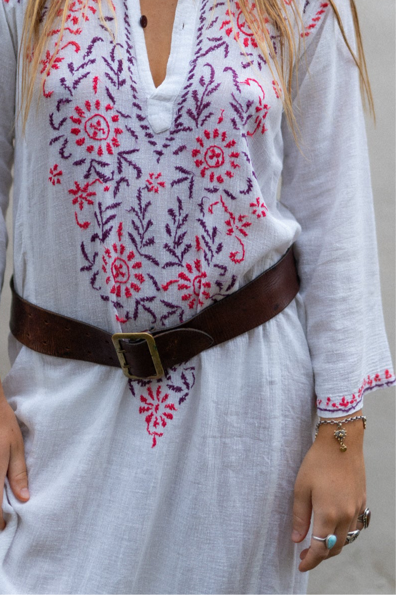 BROWN LEATHER BELT