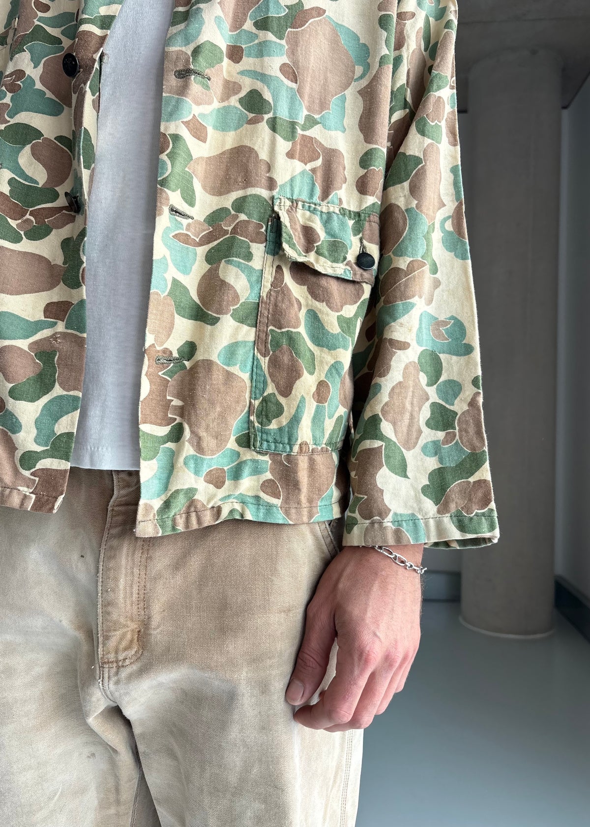 LIGHTWEIGHT COTTON CAMO JACKET
