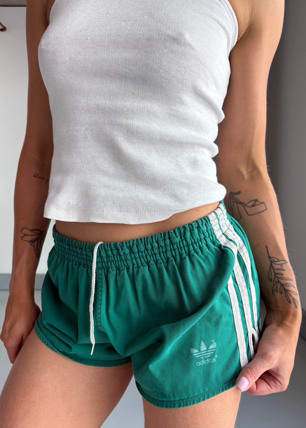 70s adidas cotton shorts