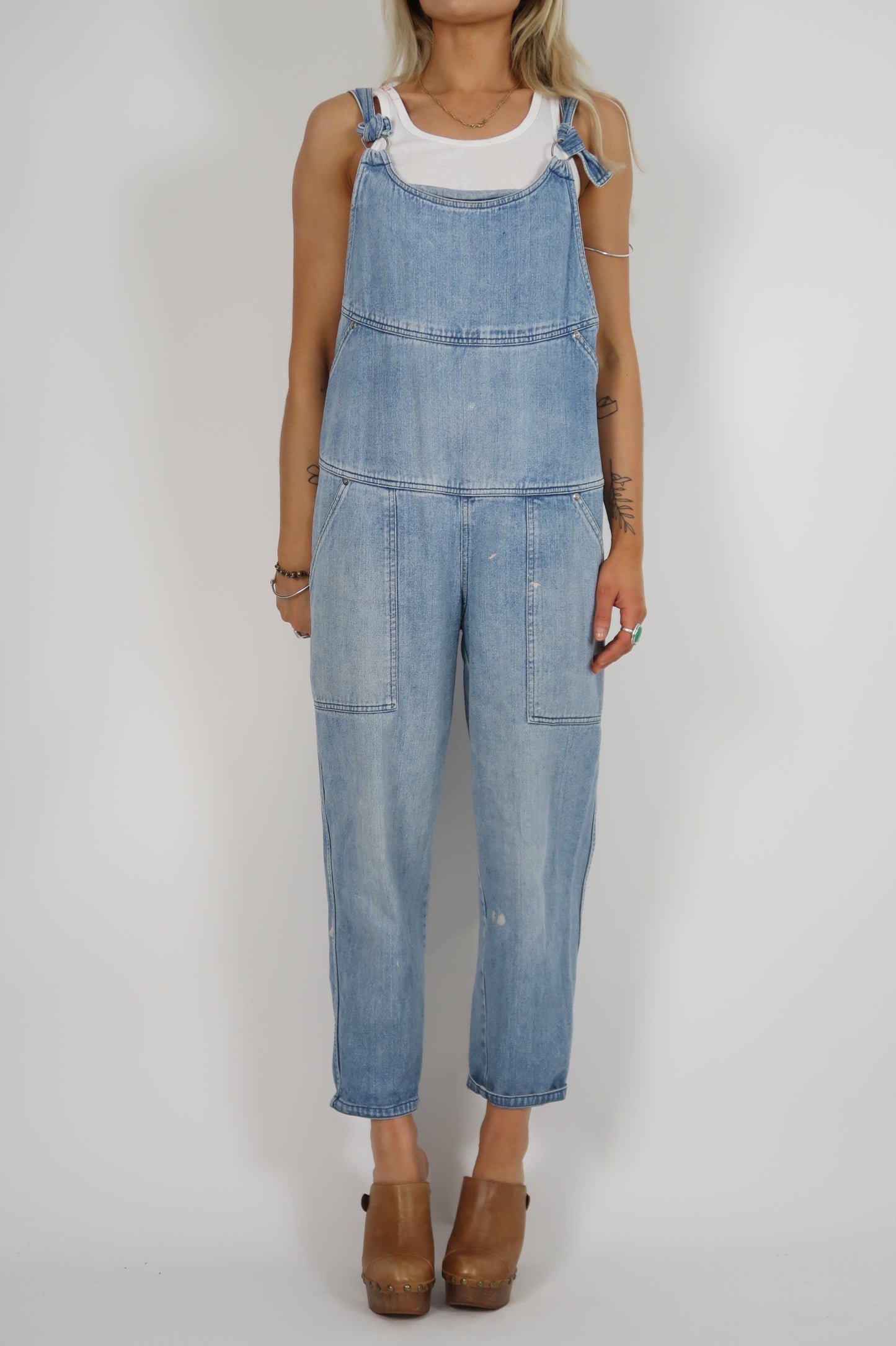 1970s Miss Selfridge denim overalls