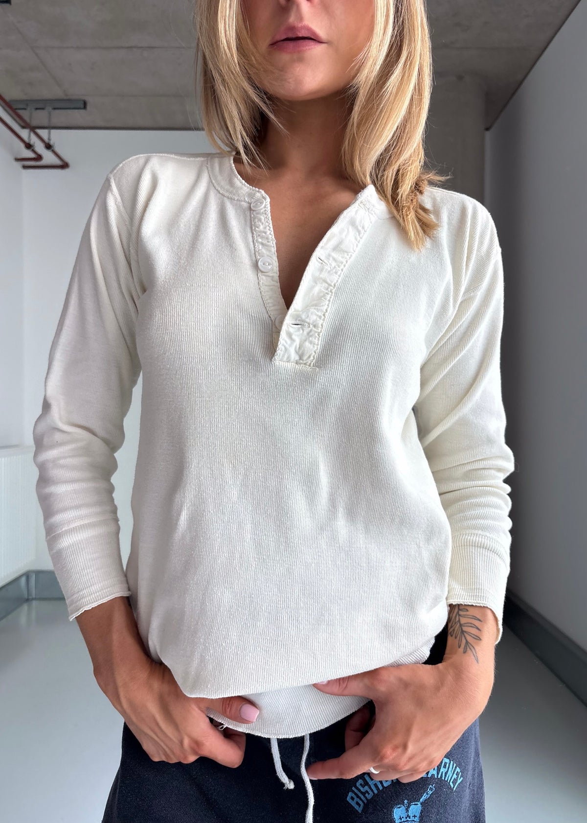 60s ribbed Henley