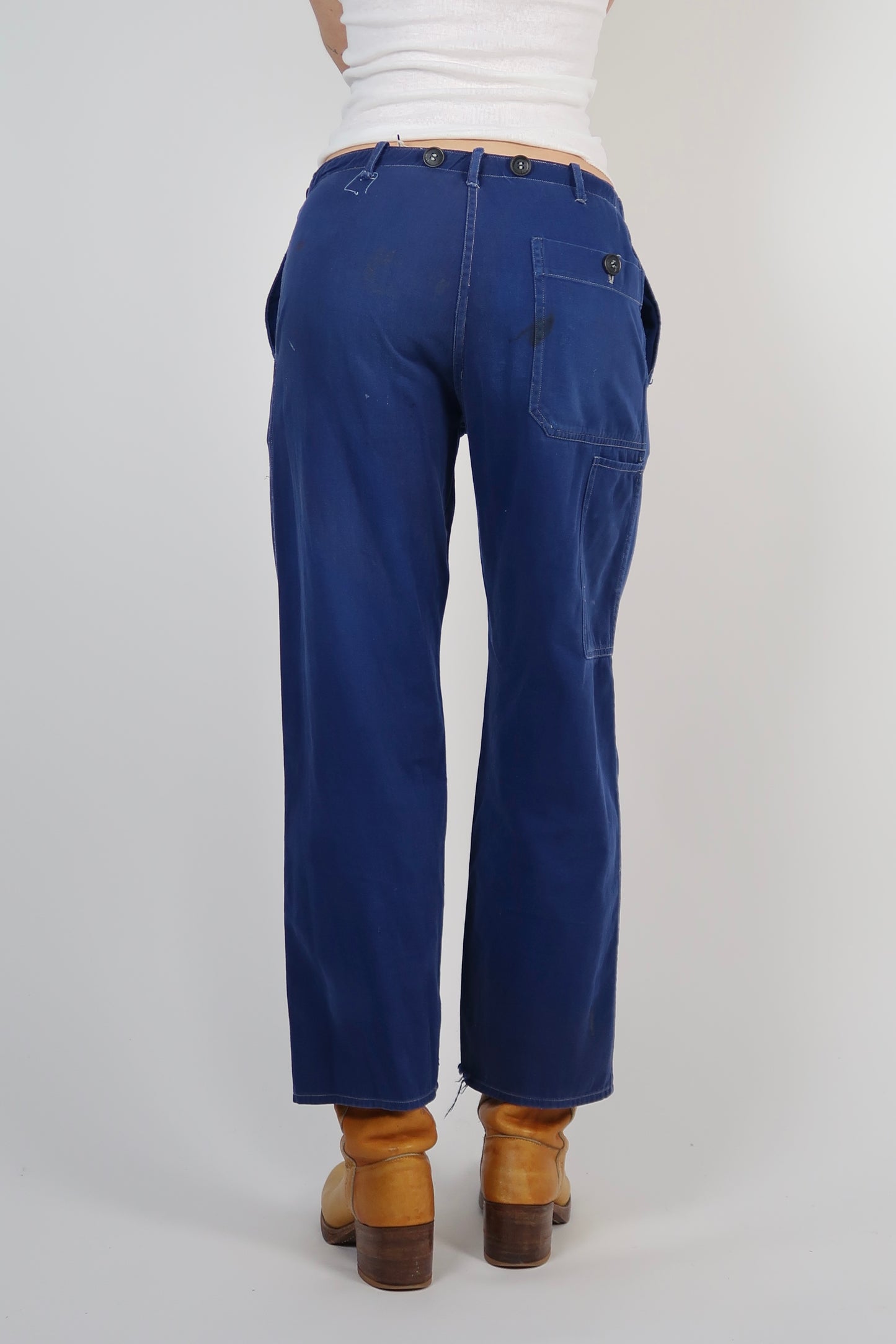 Blue workwear pants