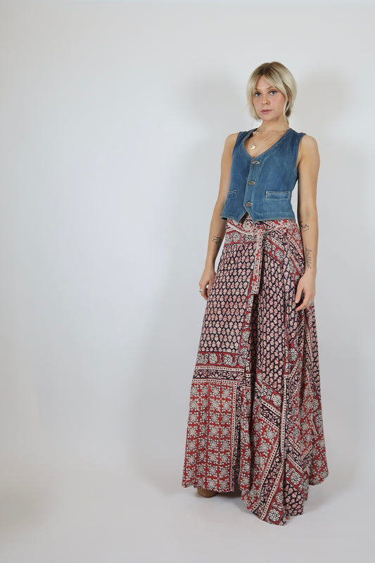 1970s INDIAN MAXI SKIRT