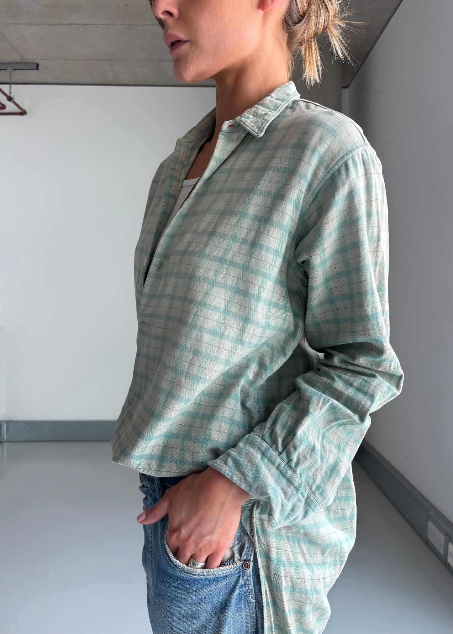 Sun faded French WORKSHIRT