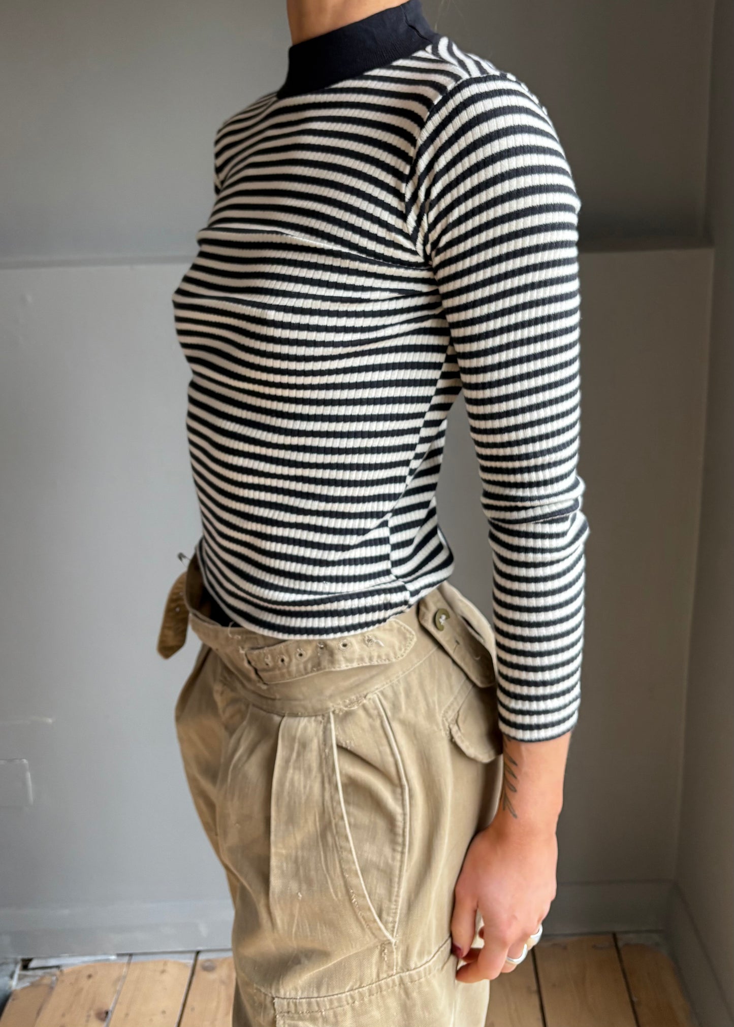 1970s cotton stripe top