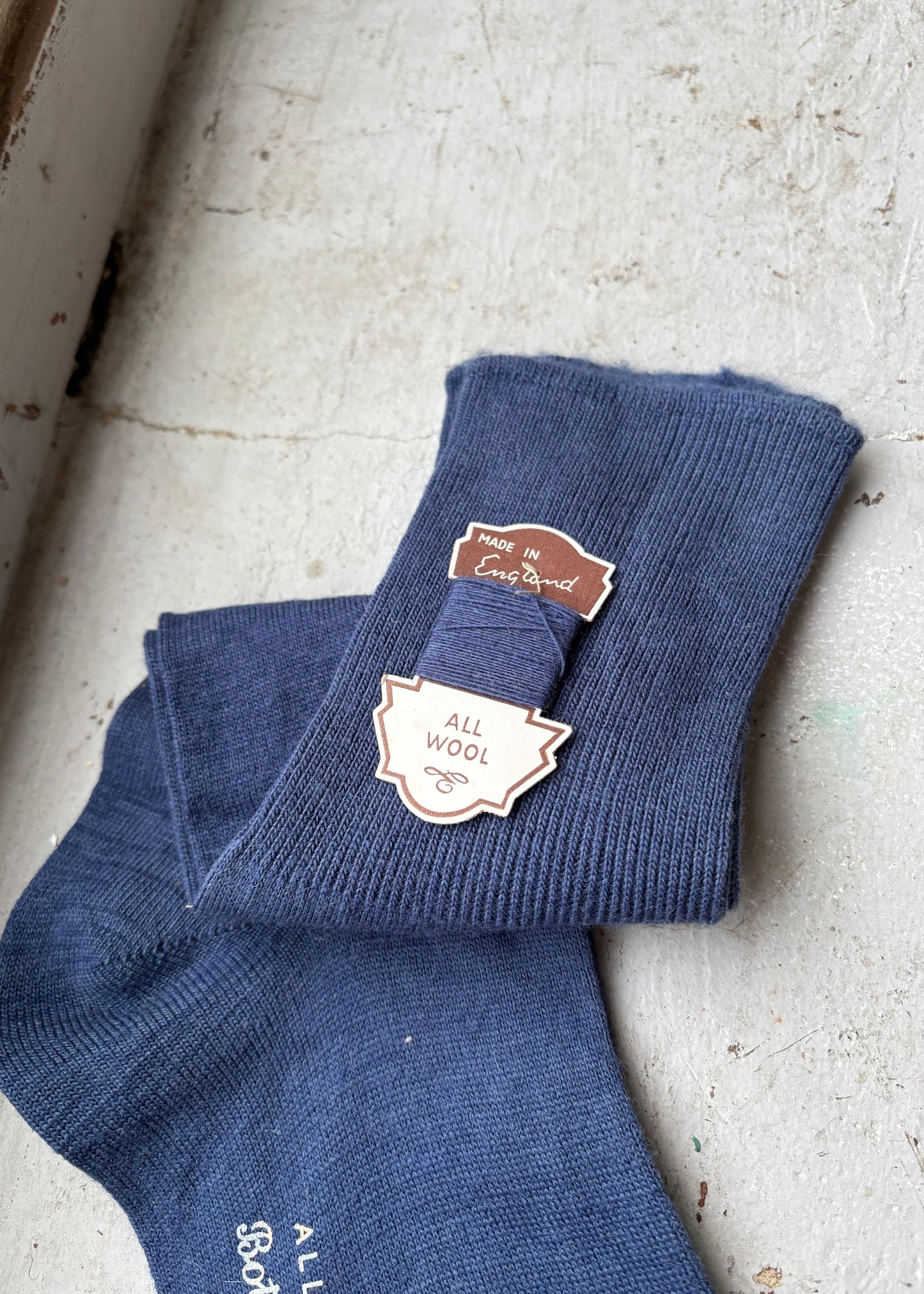 1950s socks with spare wool