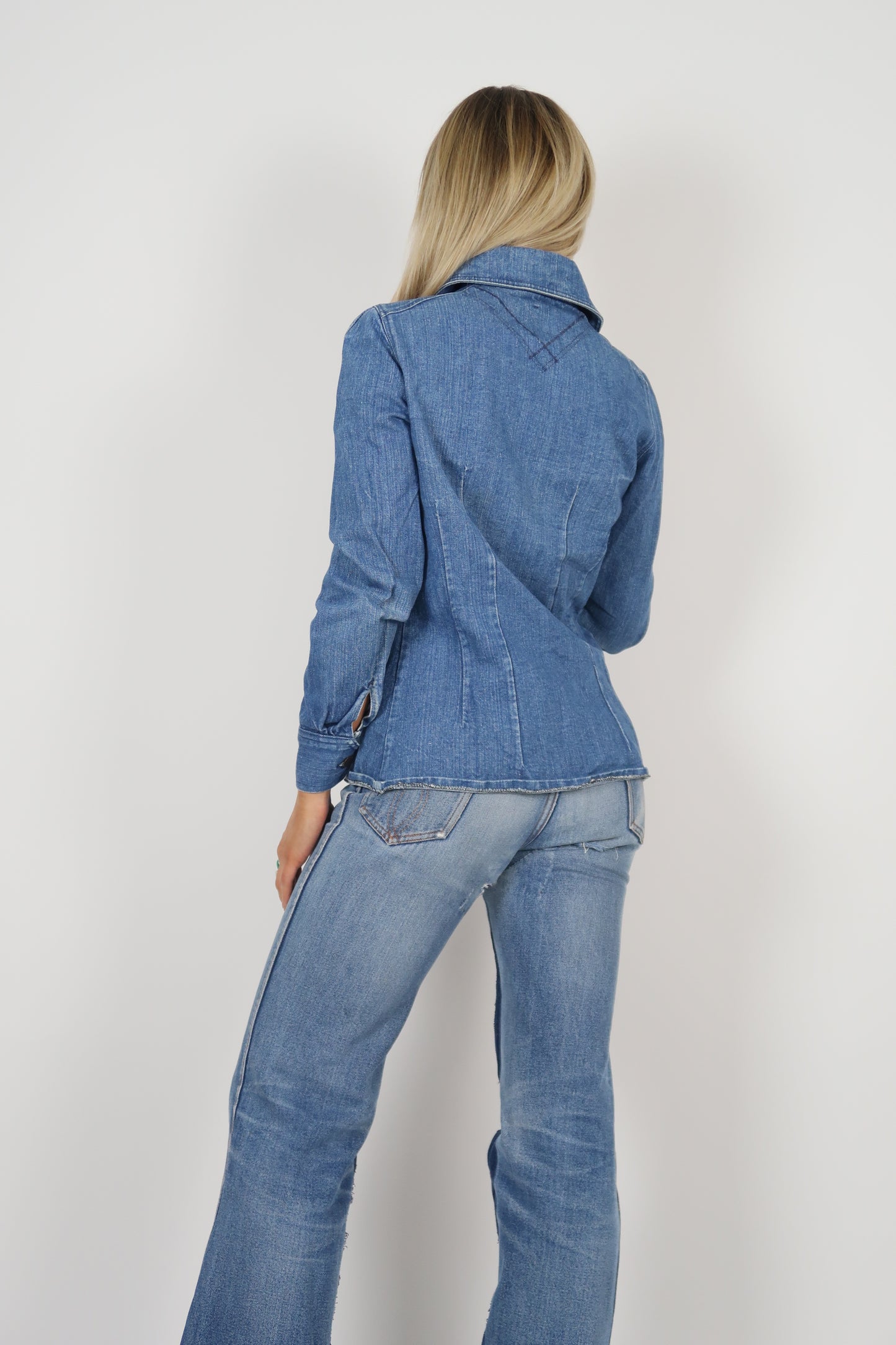 1970s Western style denim shirt