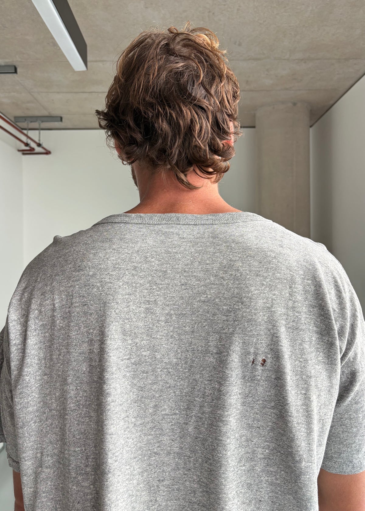 80S BOXY CHAMPION TEE GREY