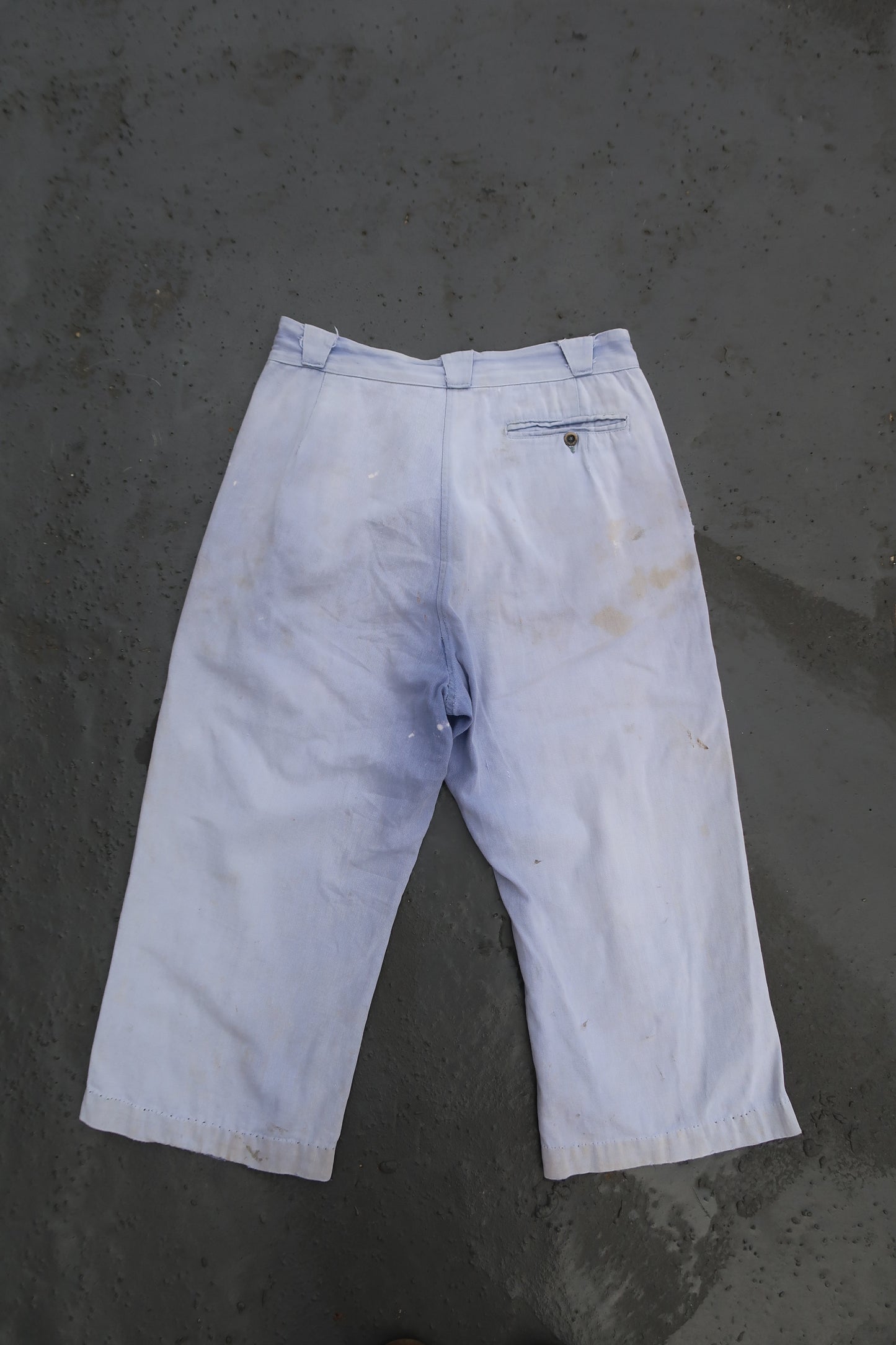 Cropped work wear pants