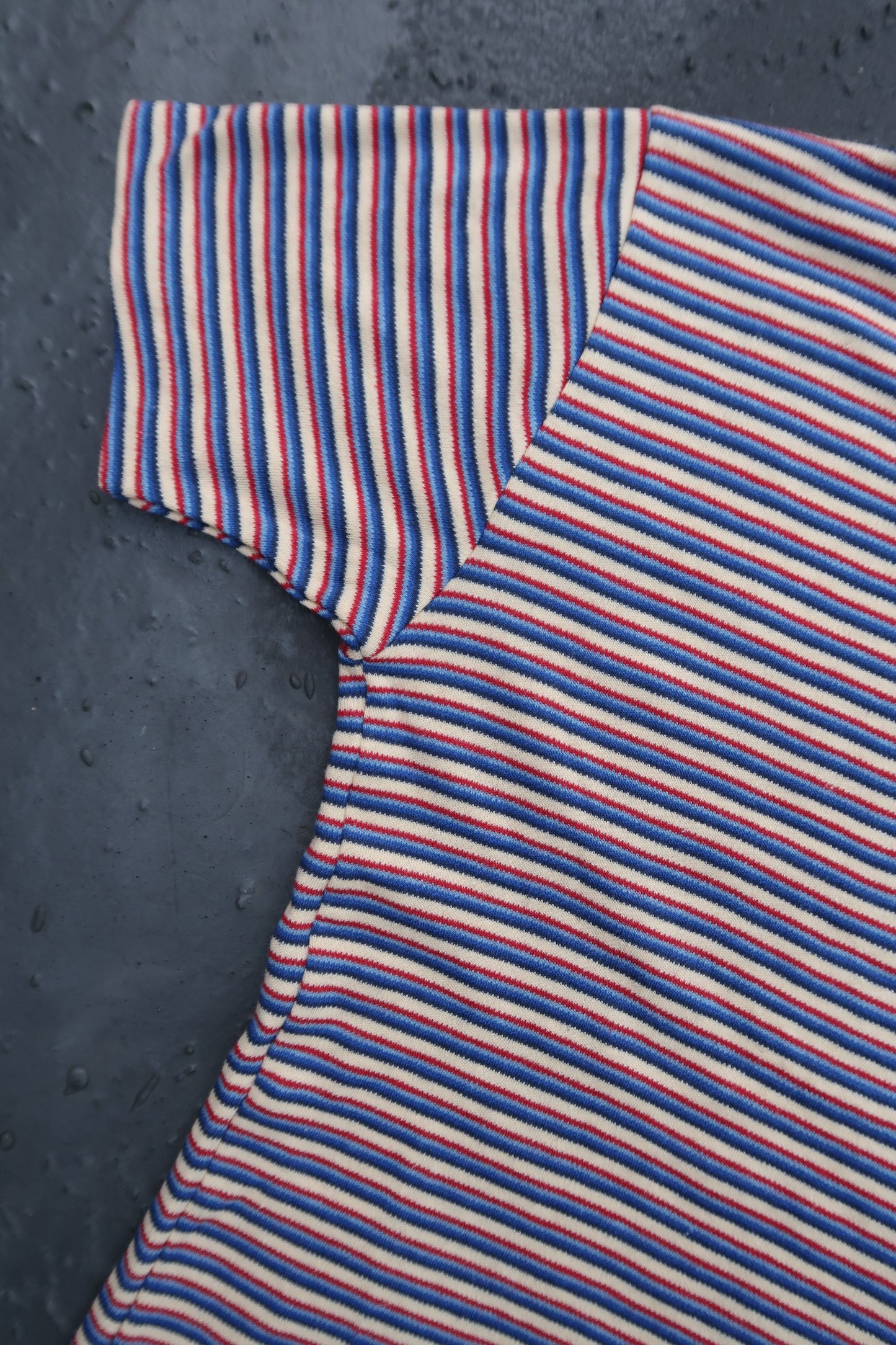 70s Stripe cotton tshirt