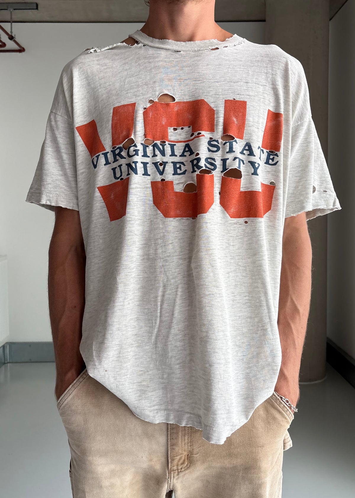 80S EARLY 90S VIRGINIA THRASHED TEE