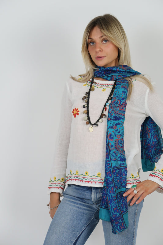 1970s silk scarf