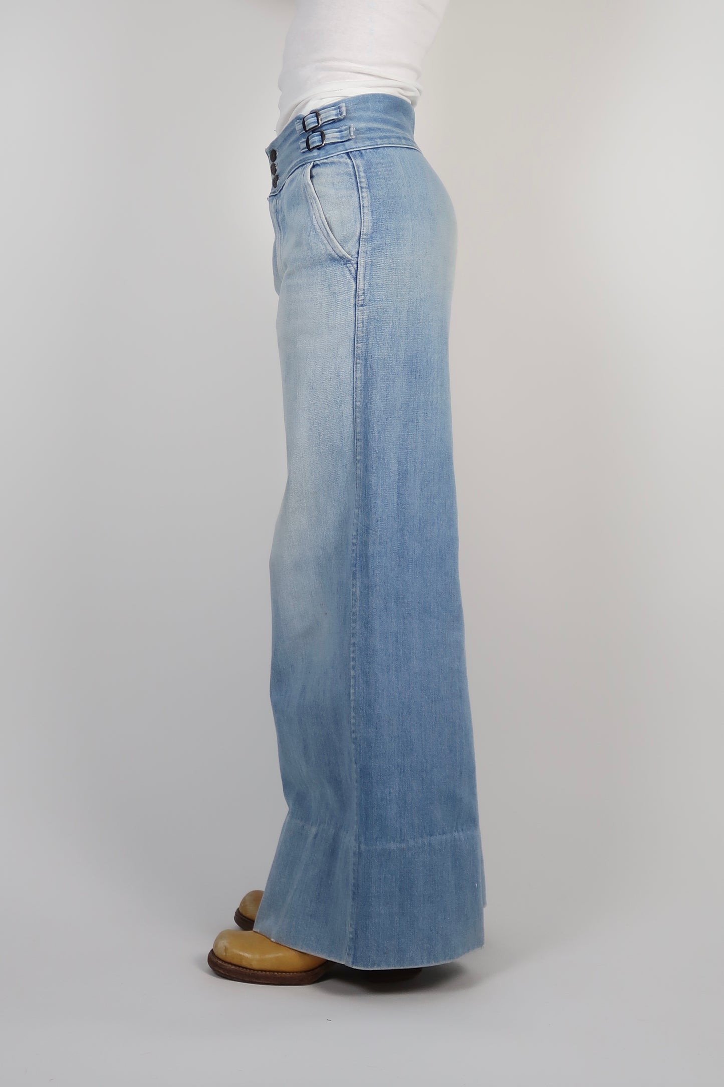 1970s Brutus buckle side jeans