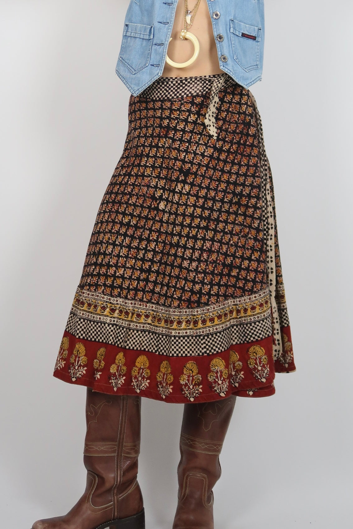 1970s Oasis trading skirt