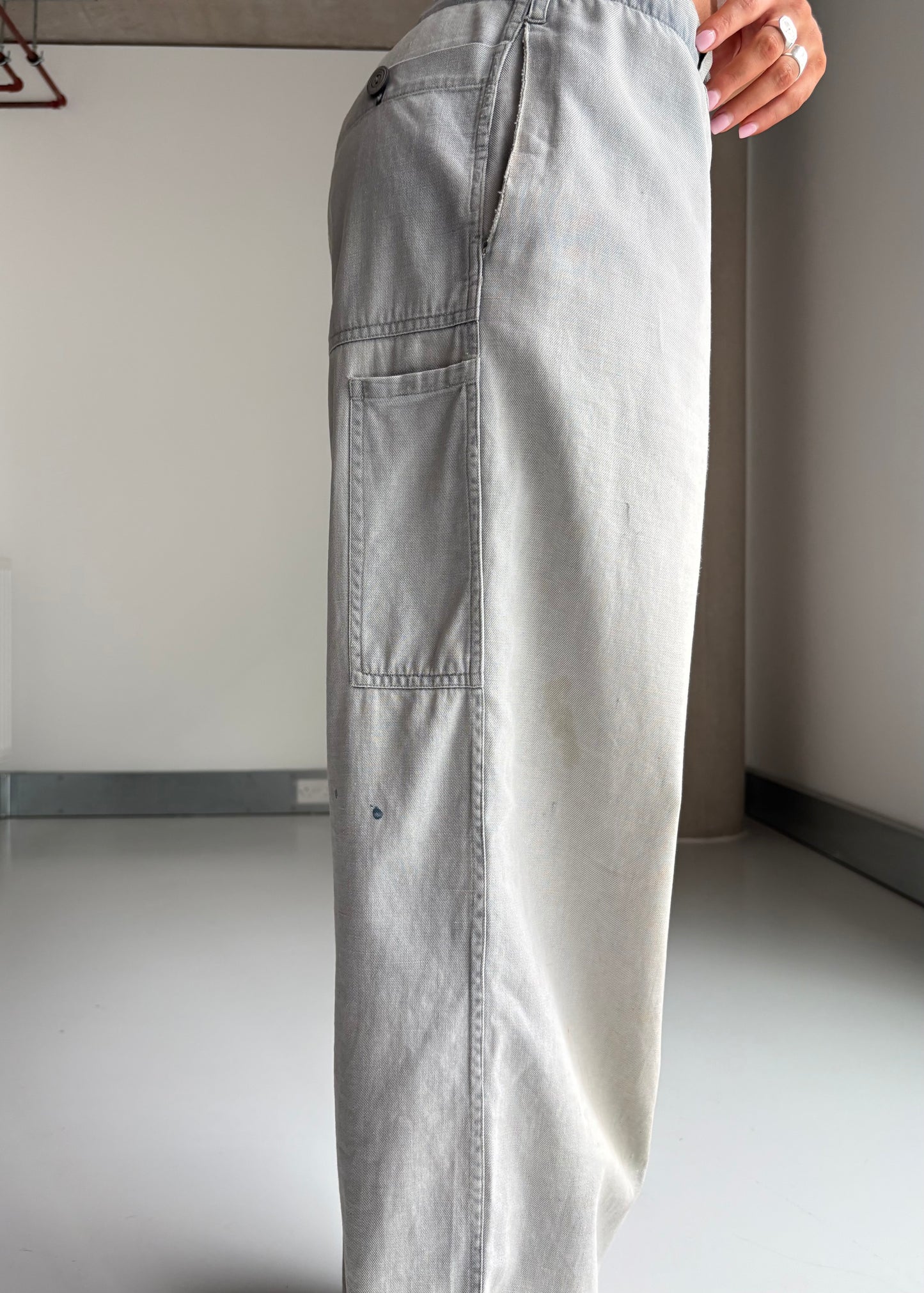 Sunfaded work pants