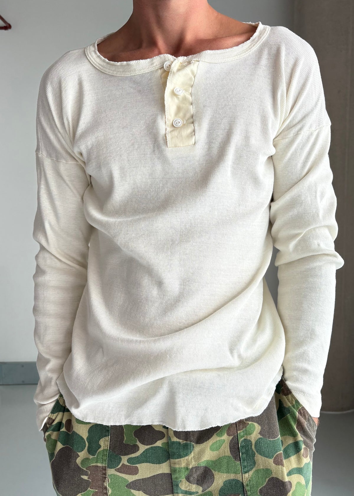 70S COTTON HENLEY