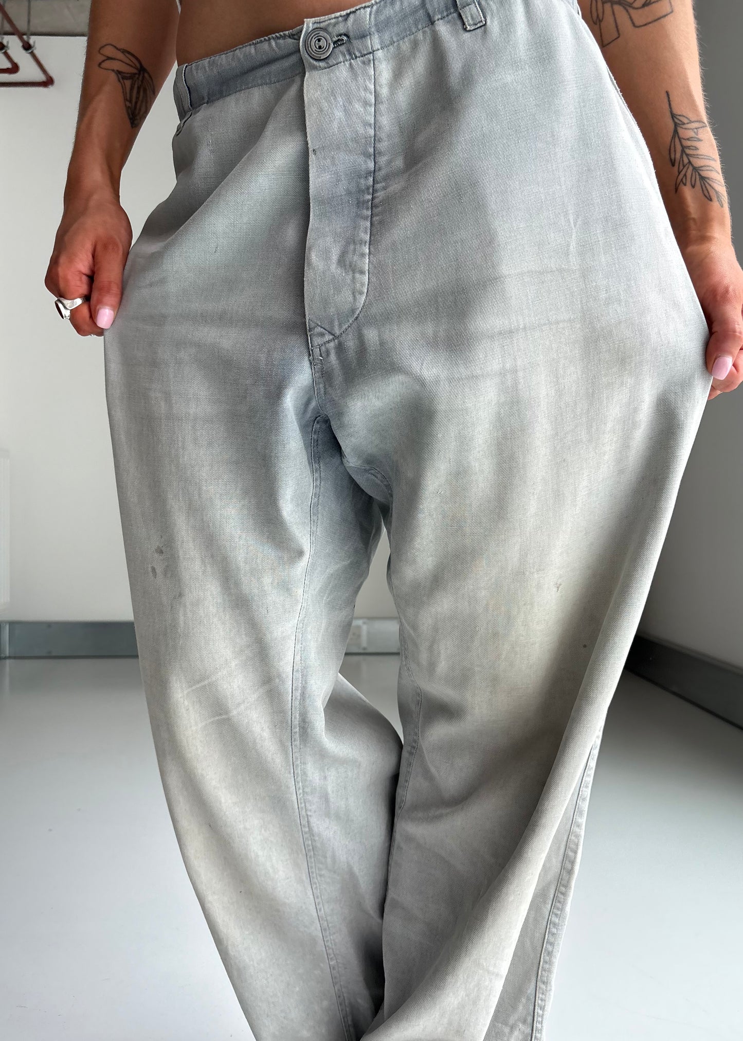 Sunfaded work pants