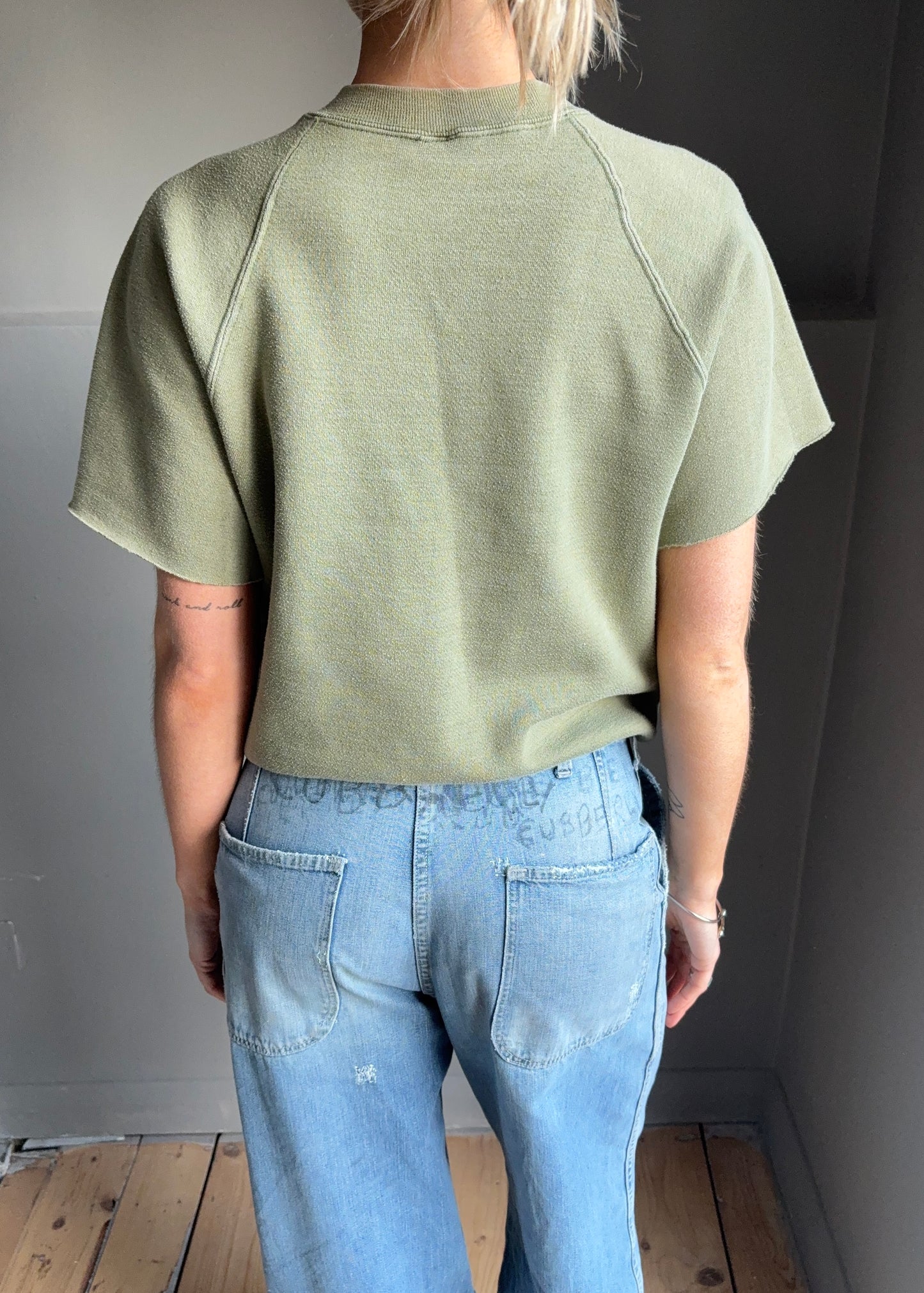 1960s soft cut off sweat
