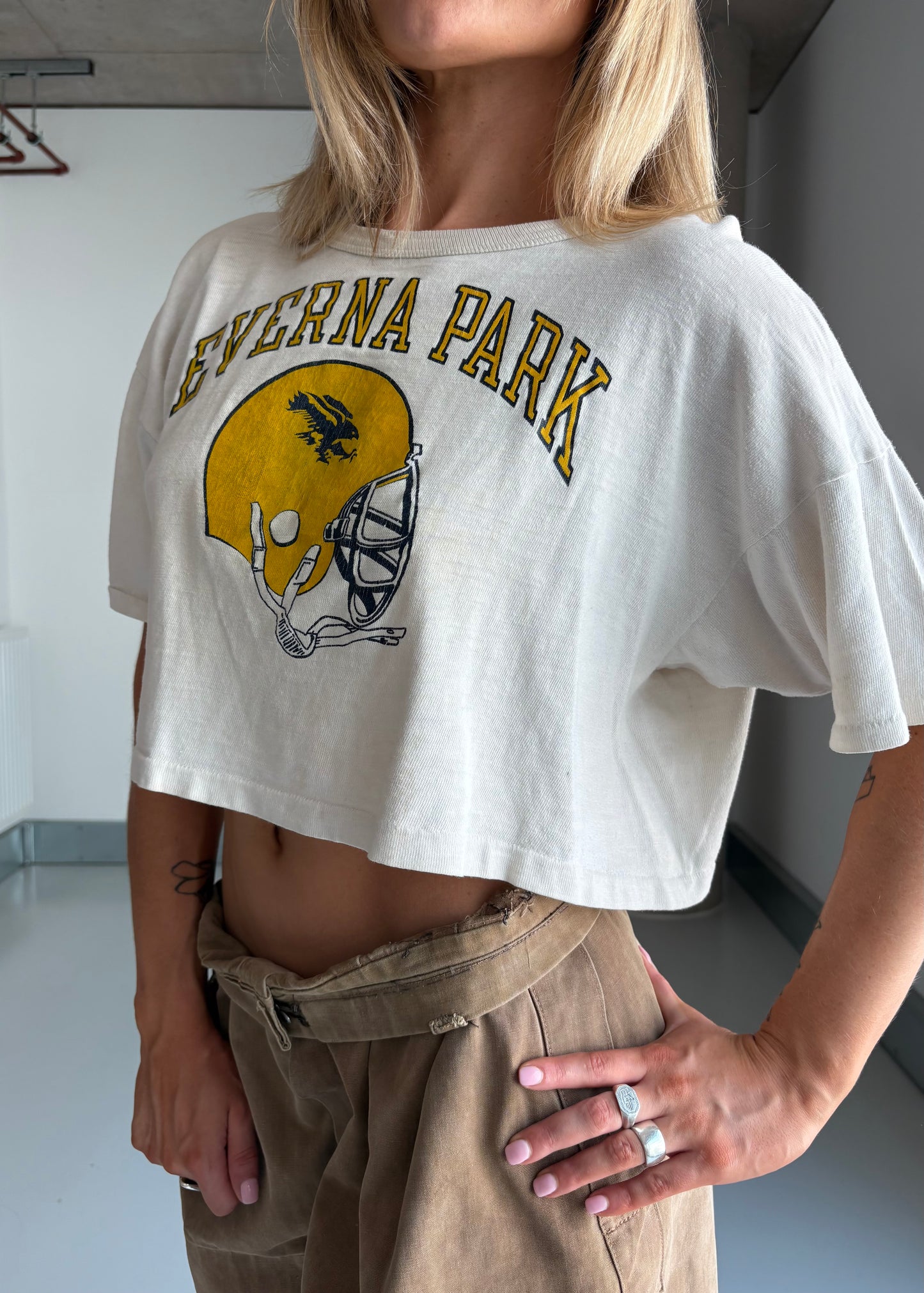 1970S AMERICAN FOOTBALL CROP TEE