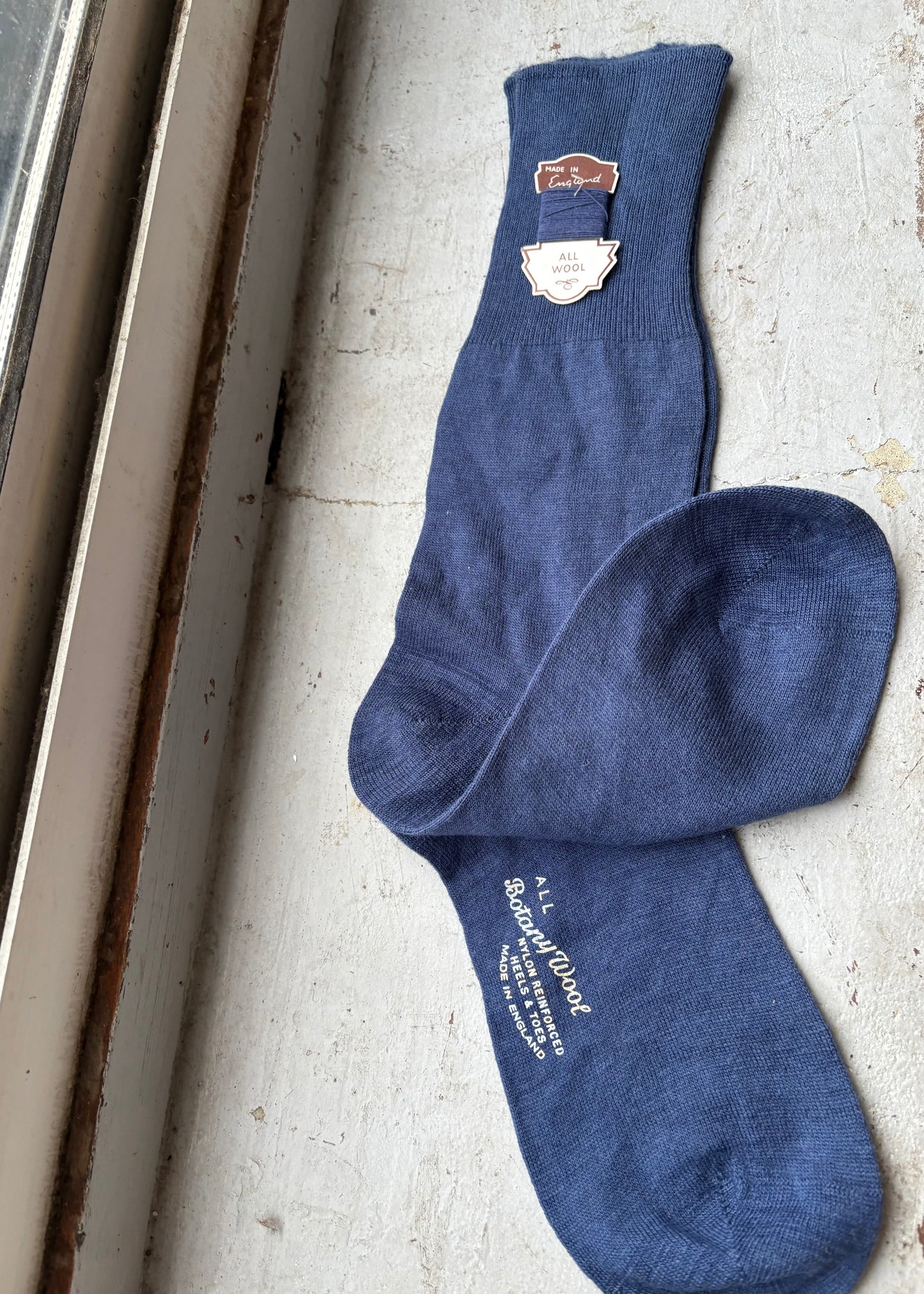 1950s socks with spare wool