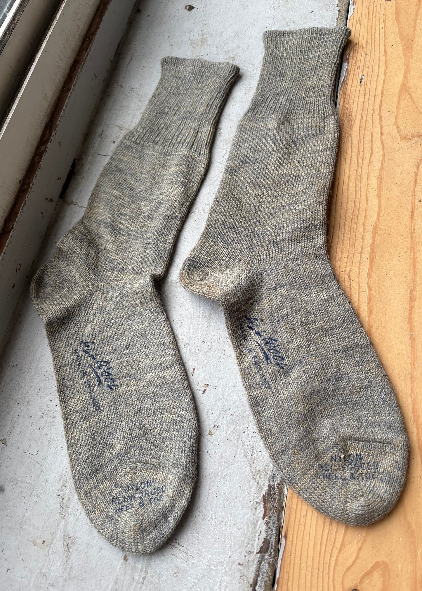 50s wool boot socks