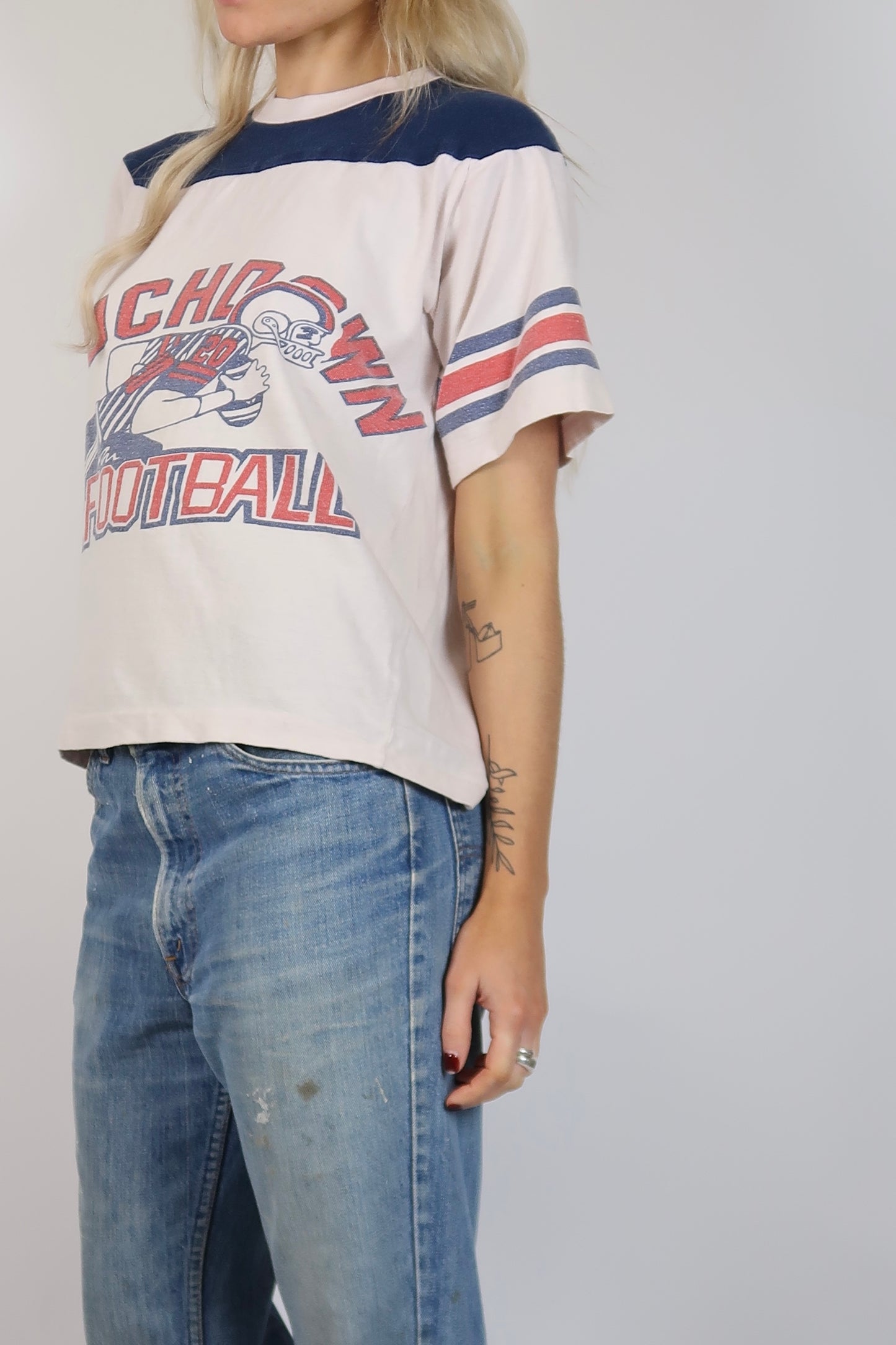 1960s Football cotton tshirt