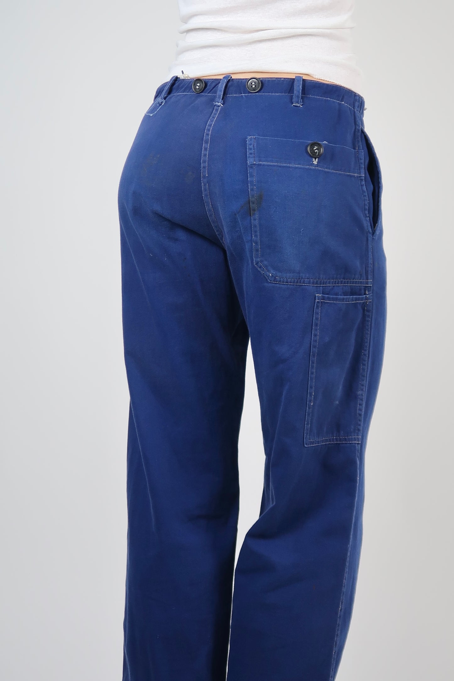 Blue workwear pants