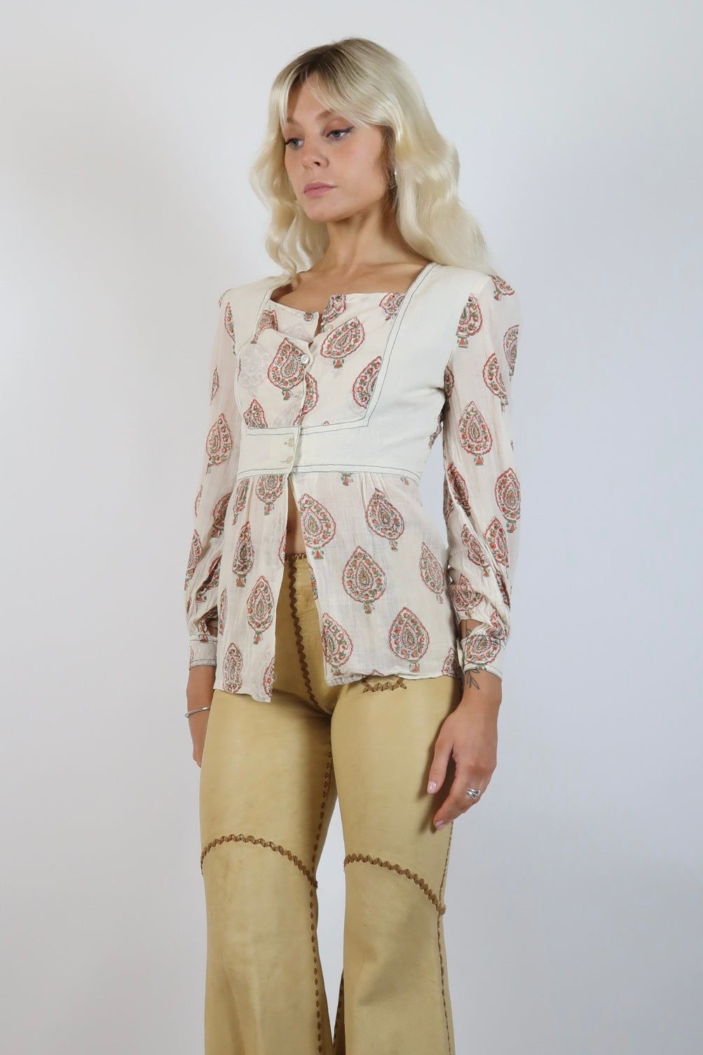 1970s Indian cotton top