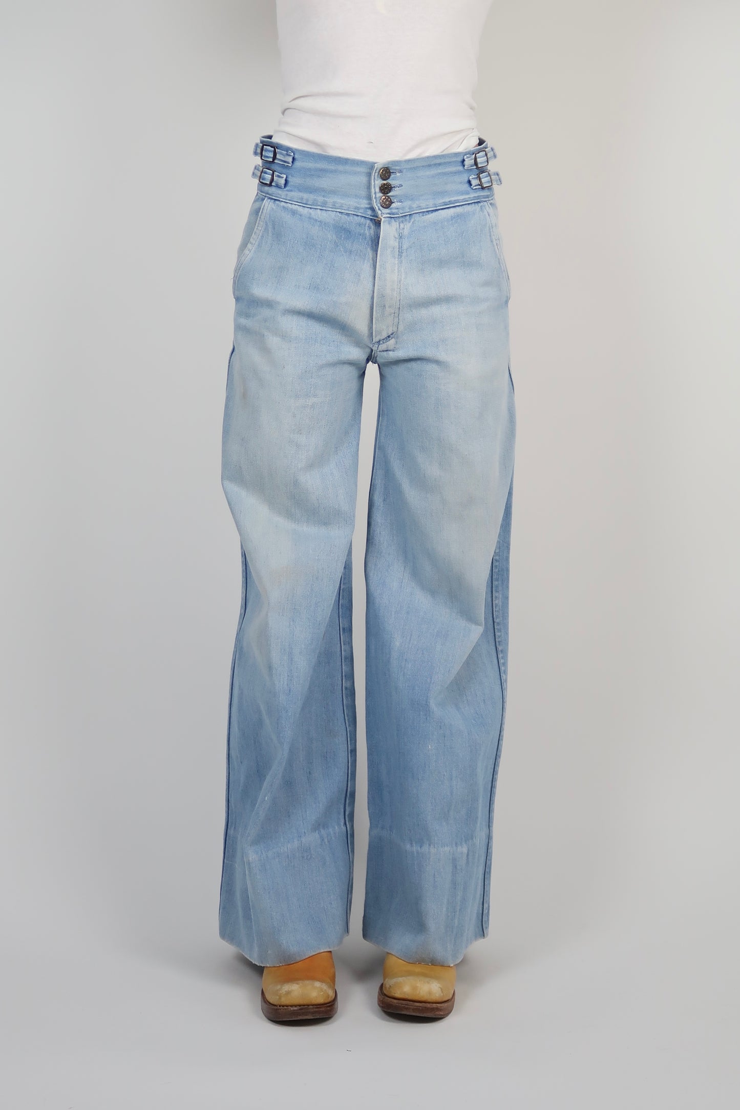 1970s Brutus buckle side jeans