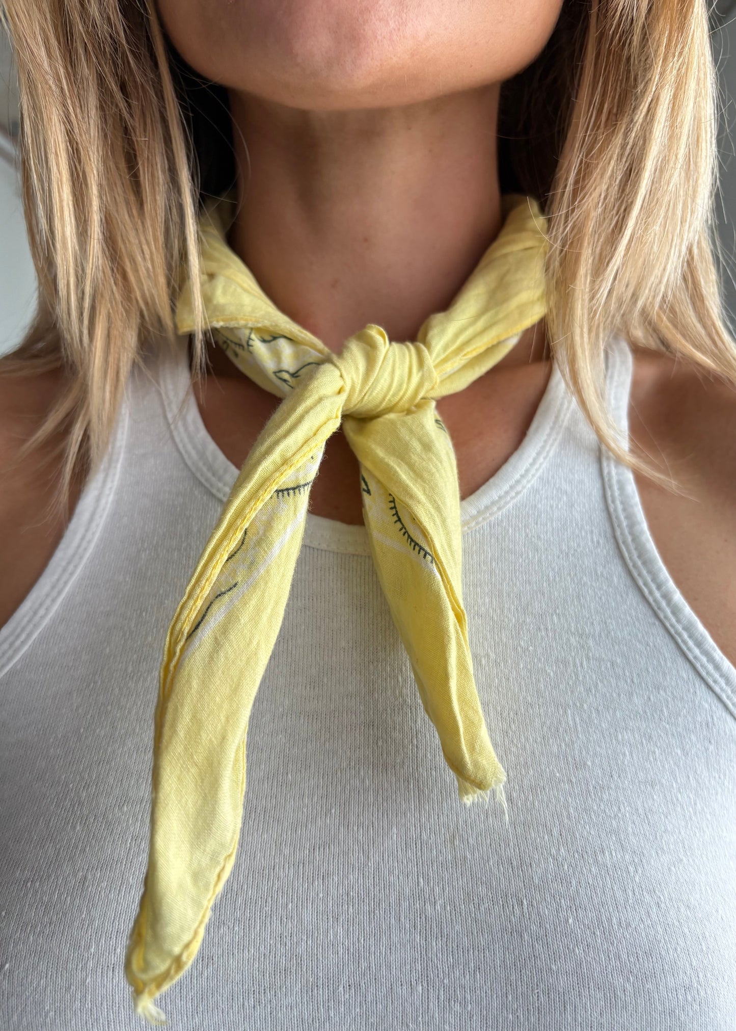 80s yellow bandana