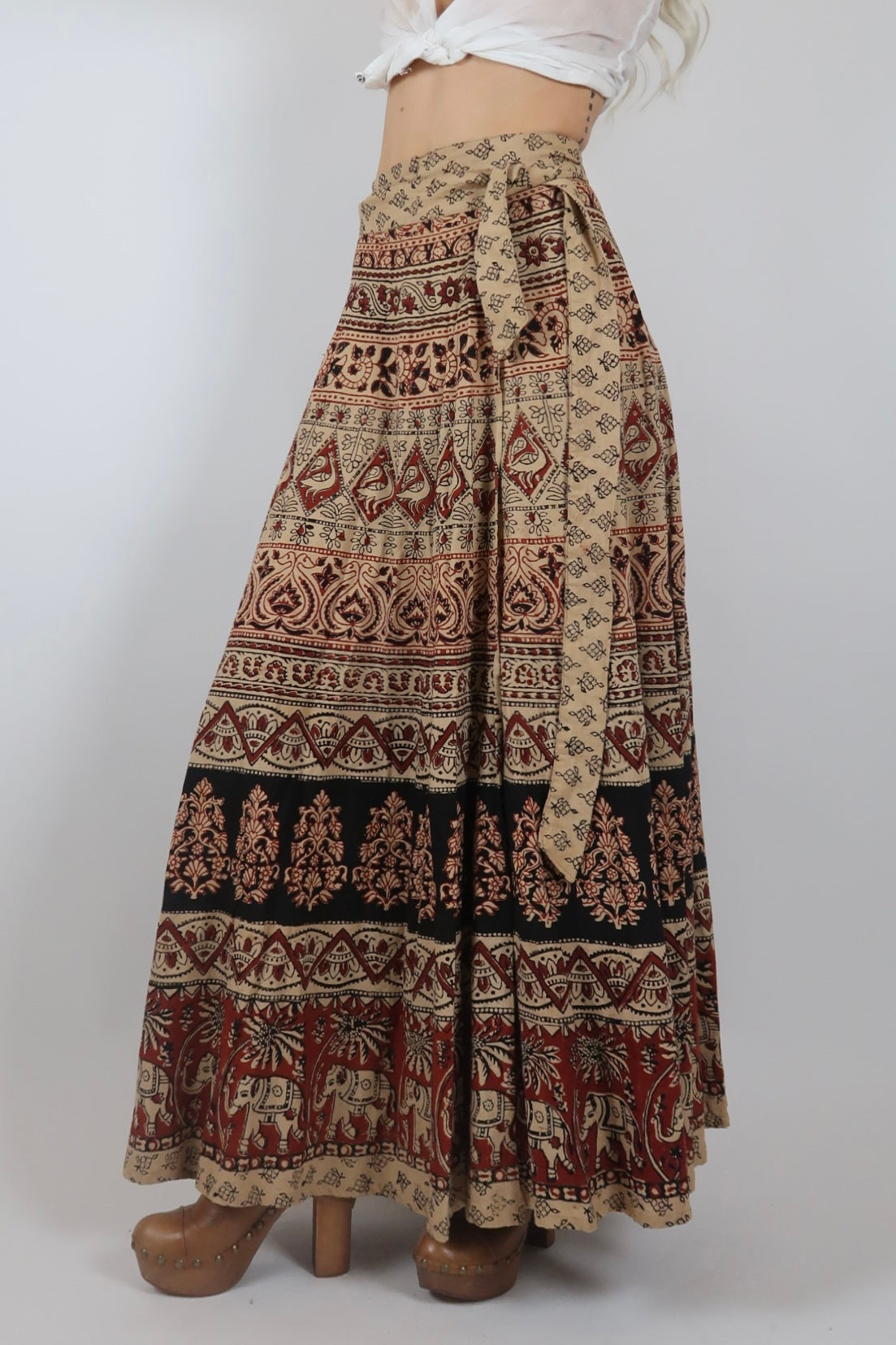 1970s Indian wrap skirt