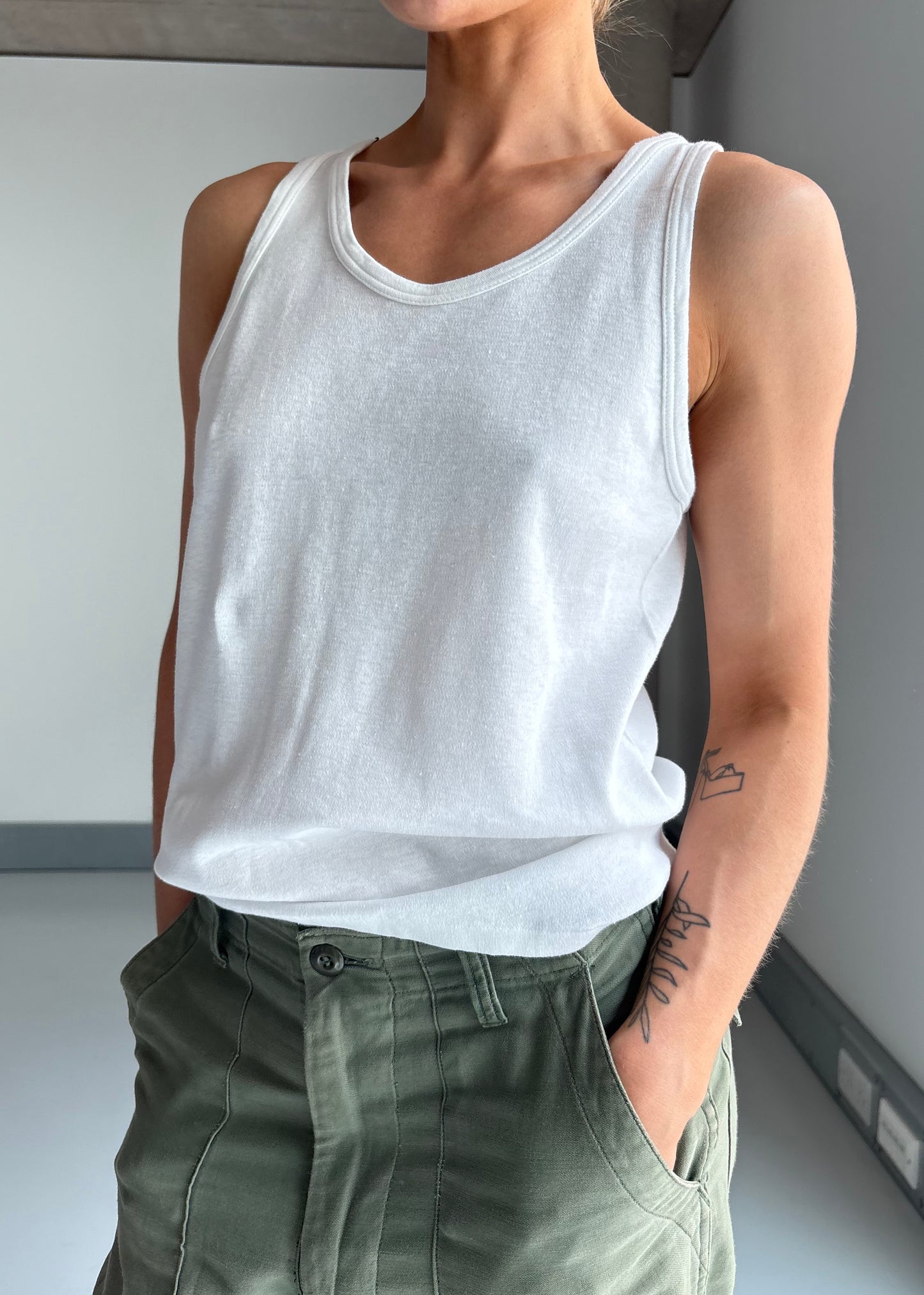 60s white vest