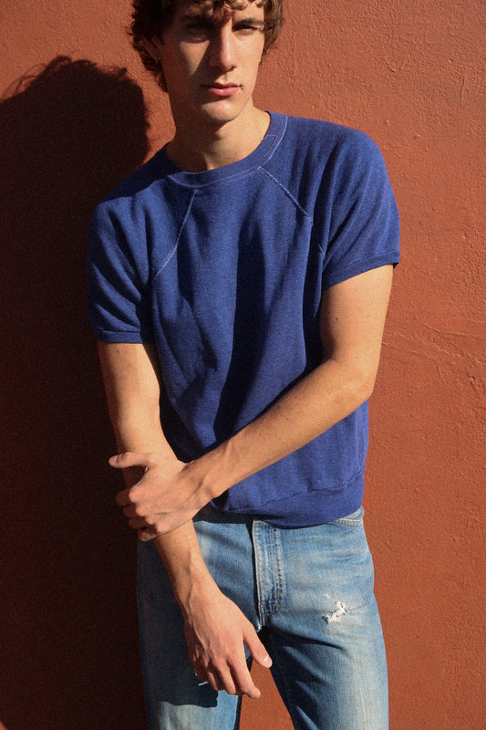 1960s blue sweatshirt