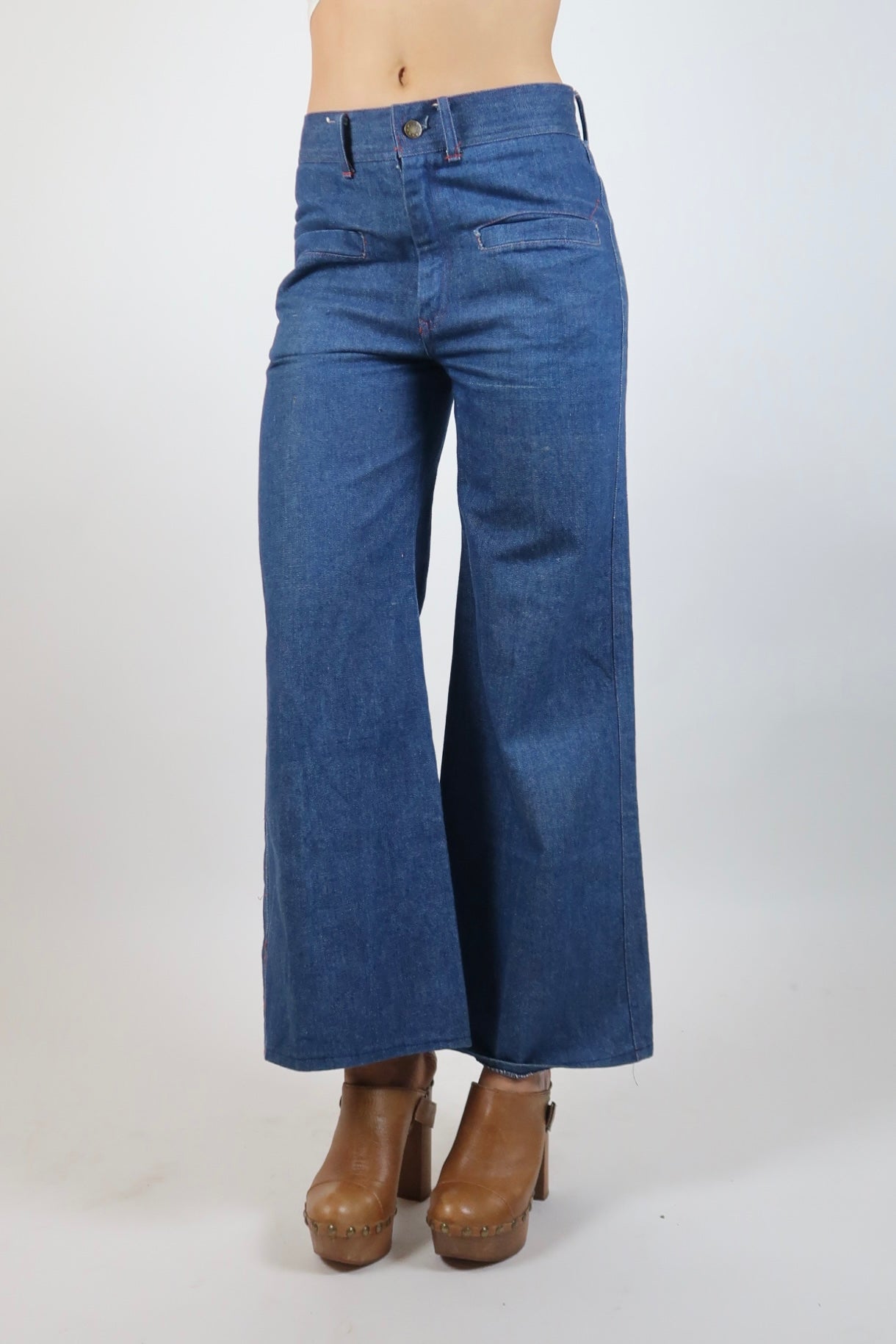 1970s back pocket jeans