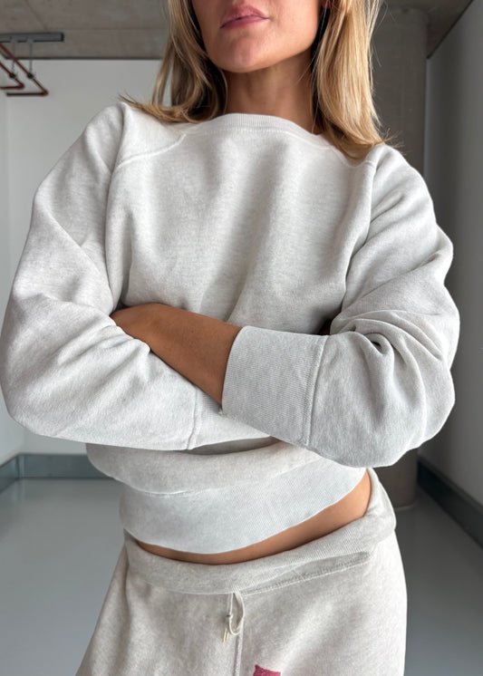PALE GREY MAYO SWEAT