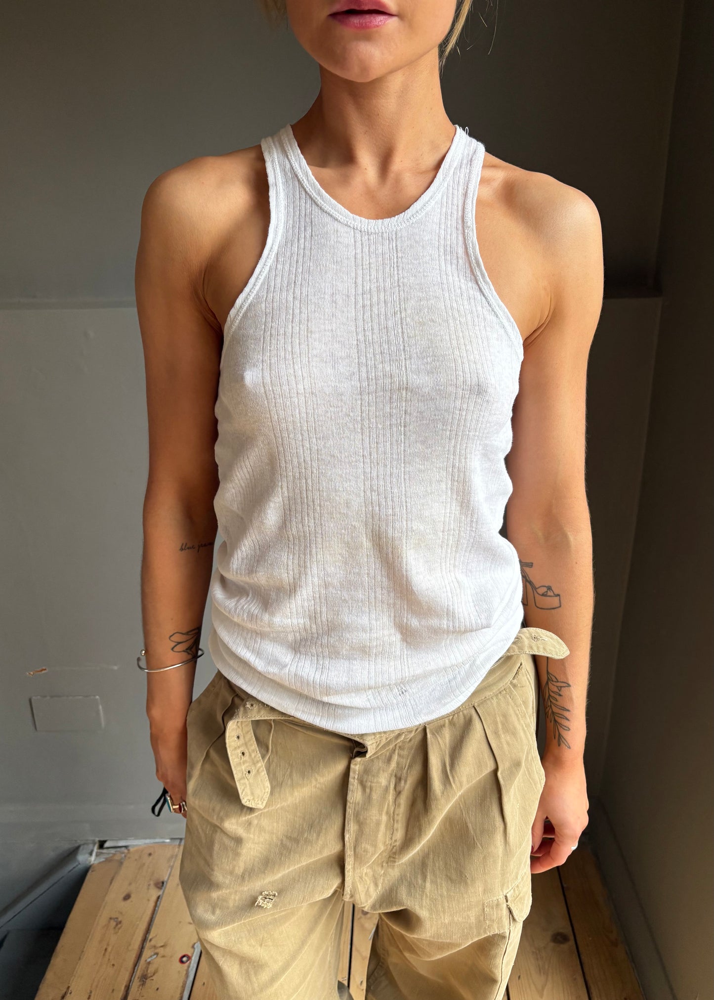 1950s racer back tank