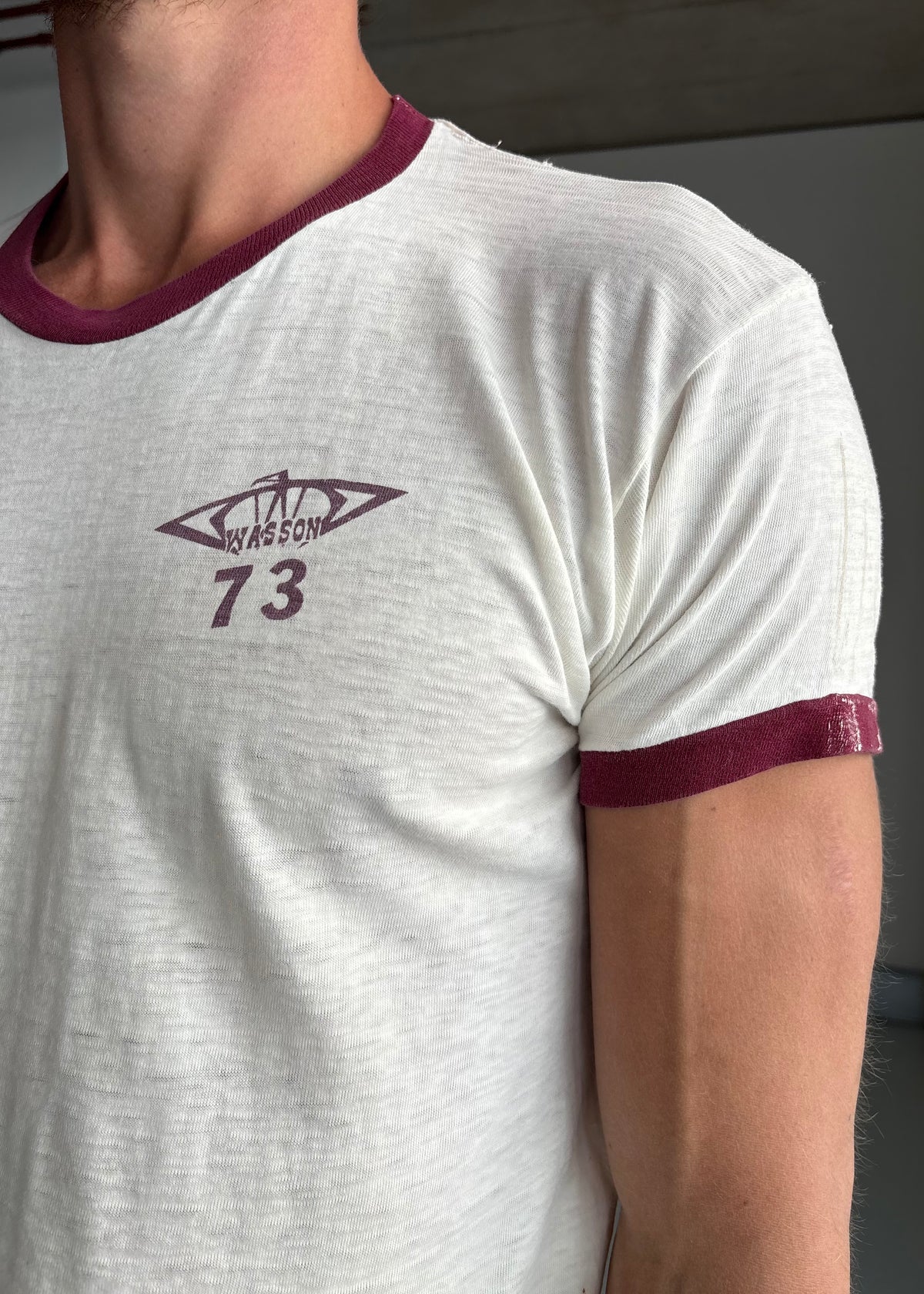 THRASHED 70S RINGER TEE