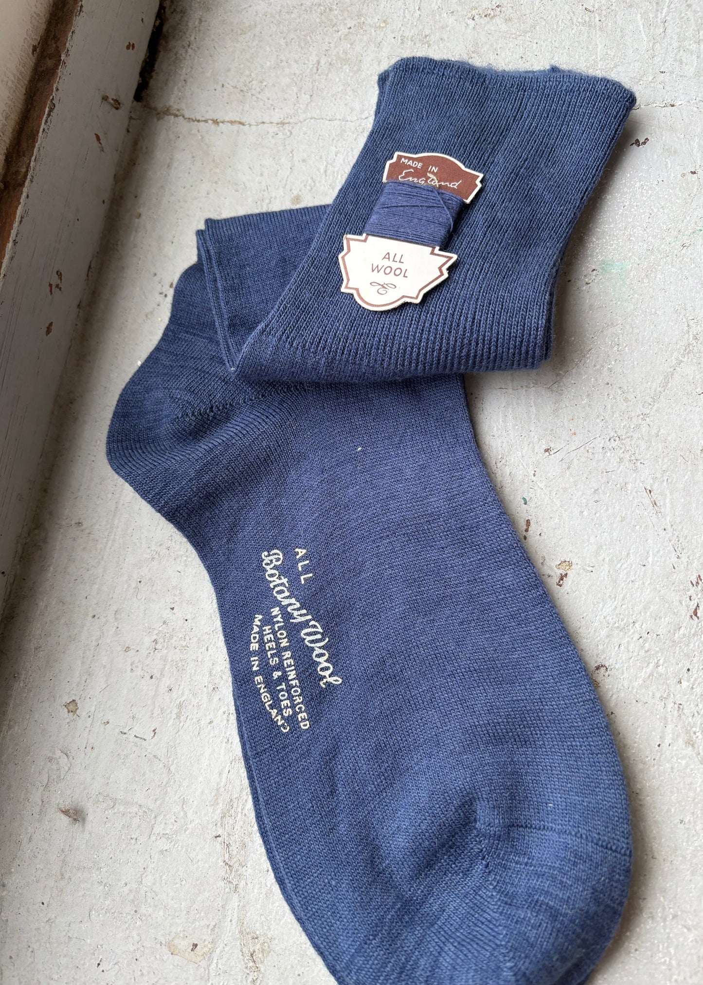 1950s socks with spare wool