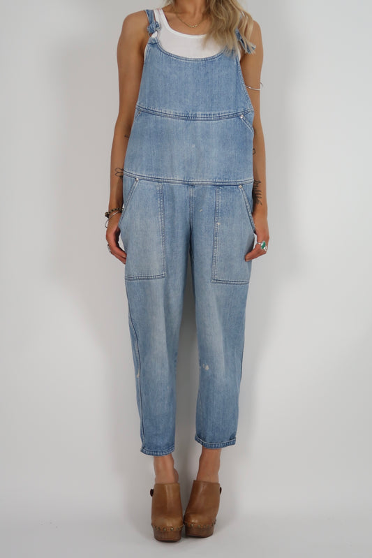 1970s Miss Selfridge denim overalls