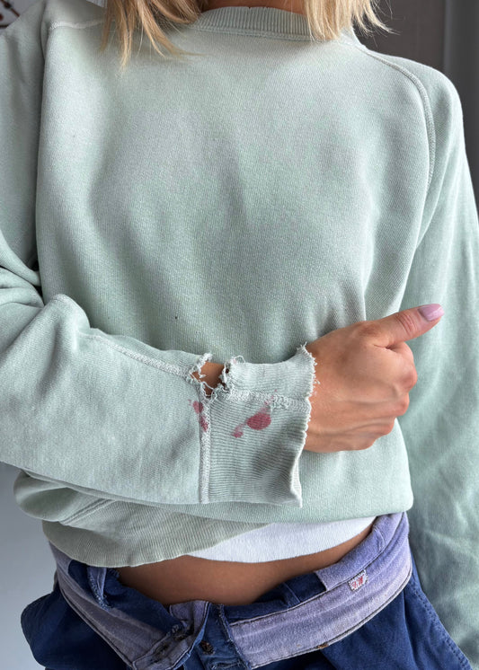 60s MINT GREEN SWEATSHIRT