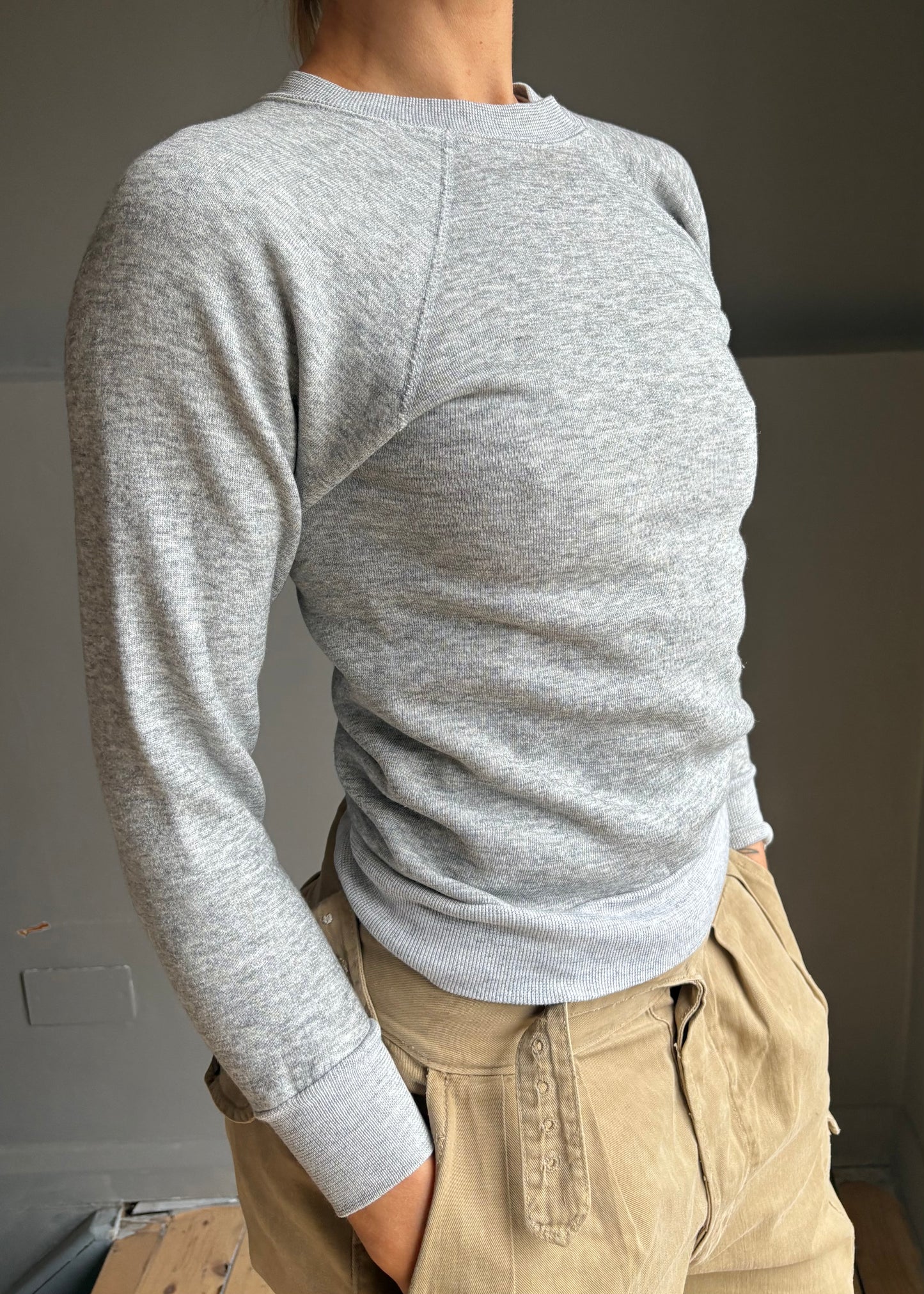 1970s grey sweatshirt