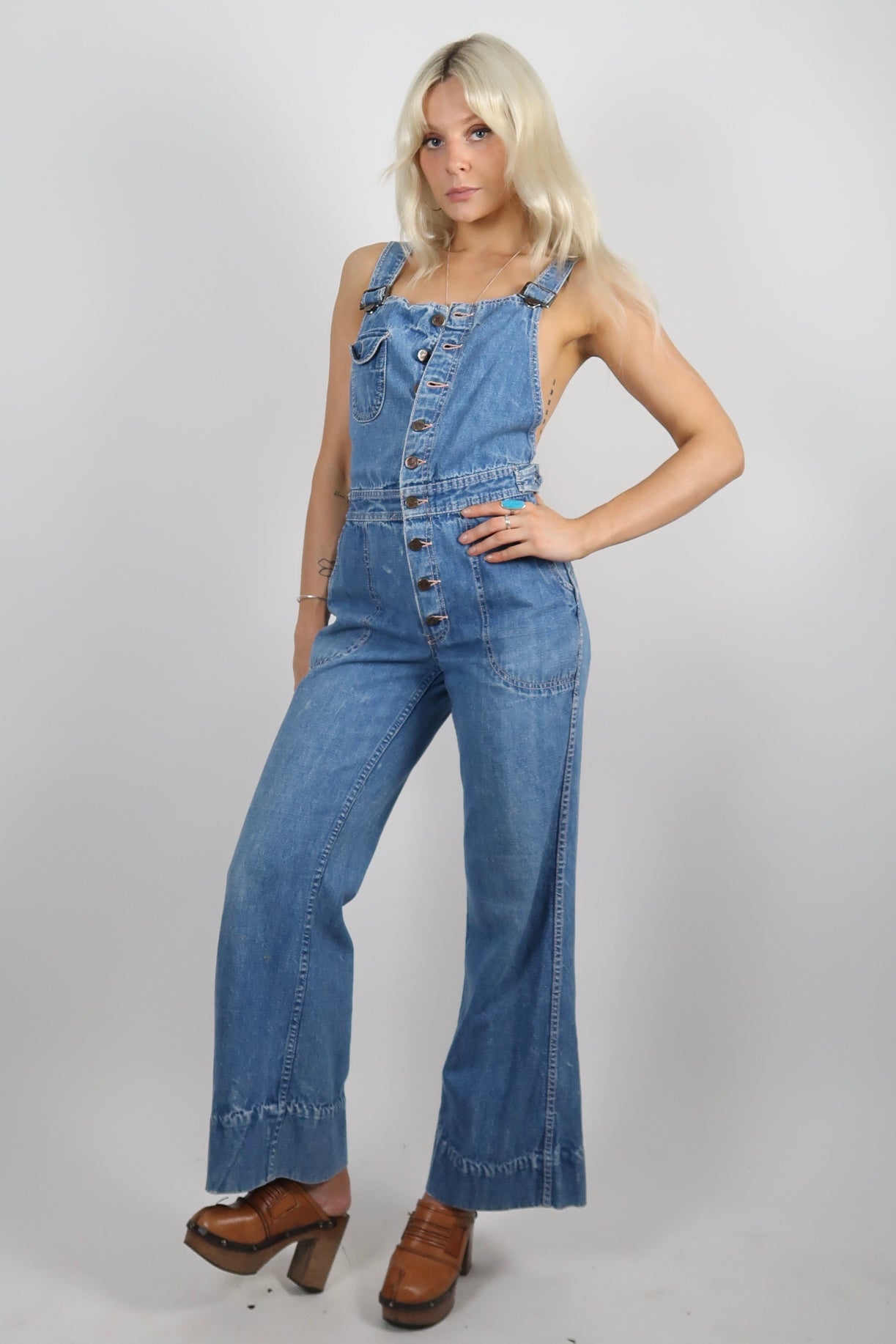 1970s dungaree overalls