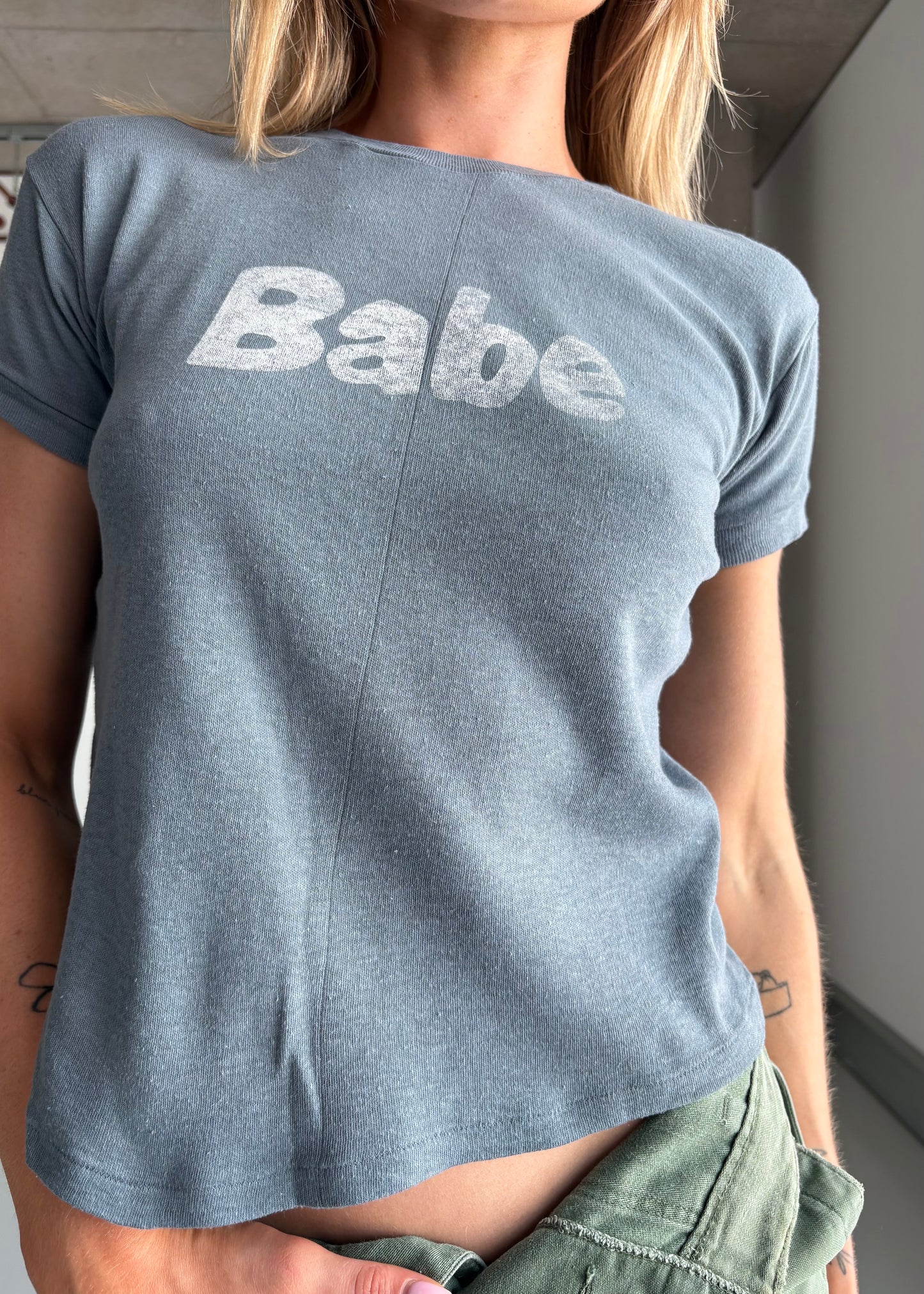BABE TEE WASHED BLACK