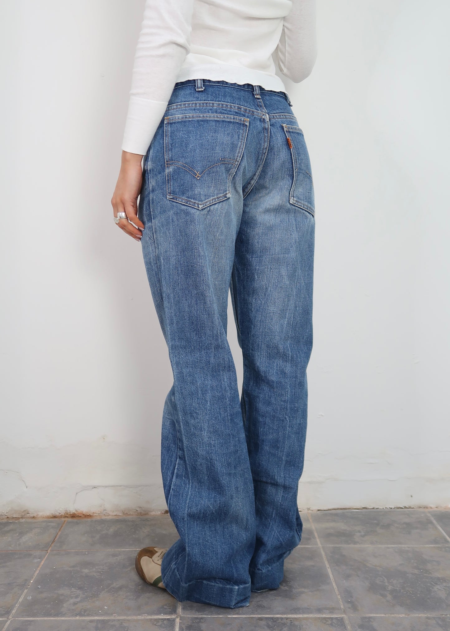Early 70s big E orange tab Levis