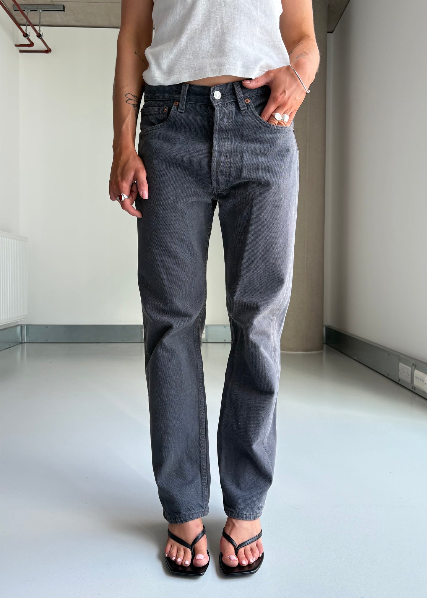 90S WASHED BLACK LEVIS