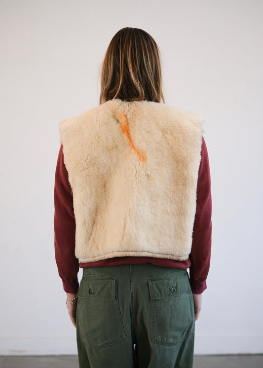Sheepskin vest