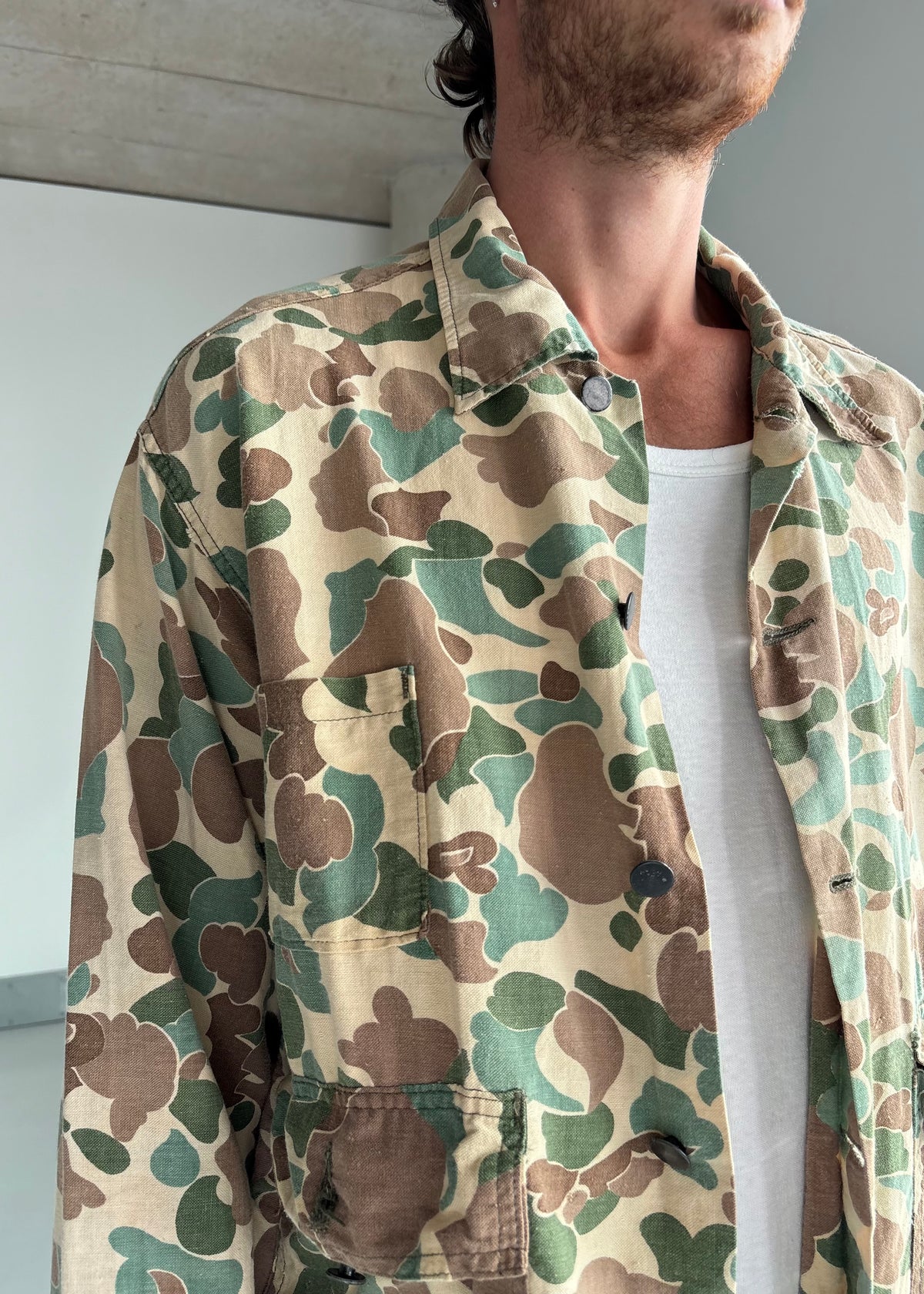 LIGHTWEIGHT COTTON CAMO JACKET
