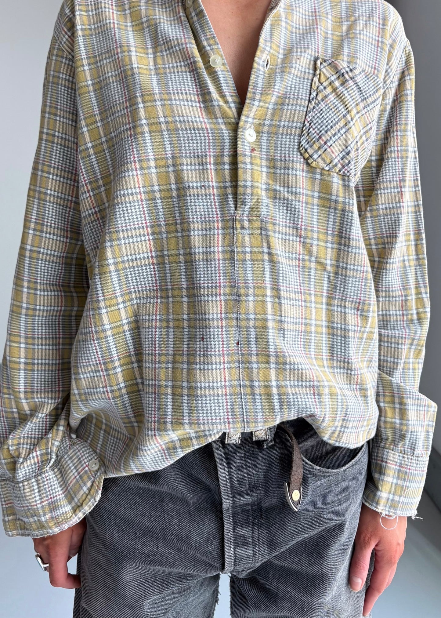 60s cotton work shirt