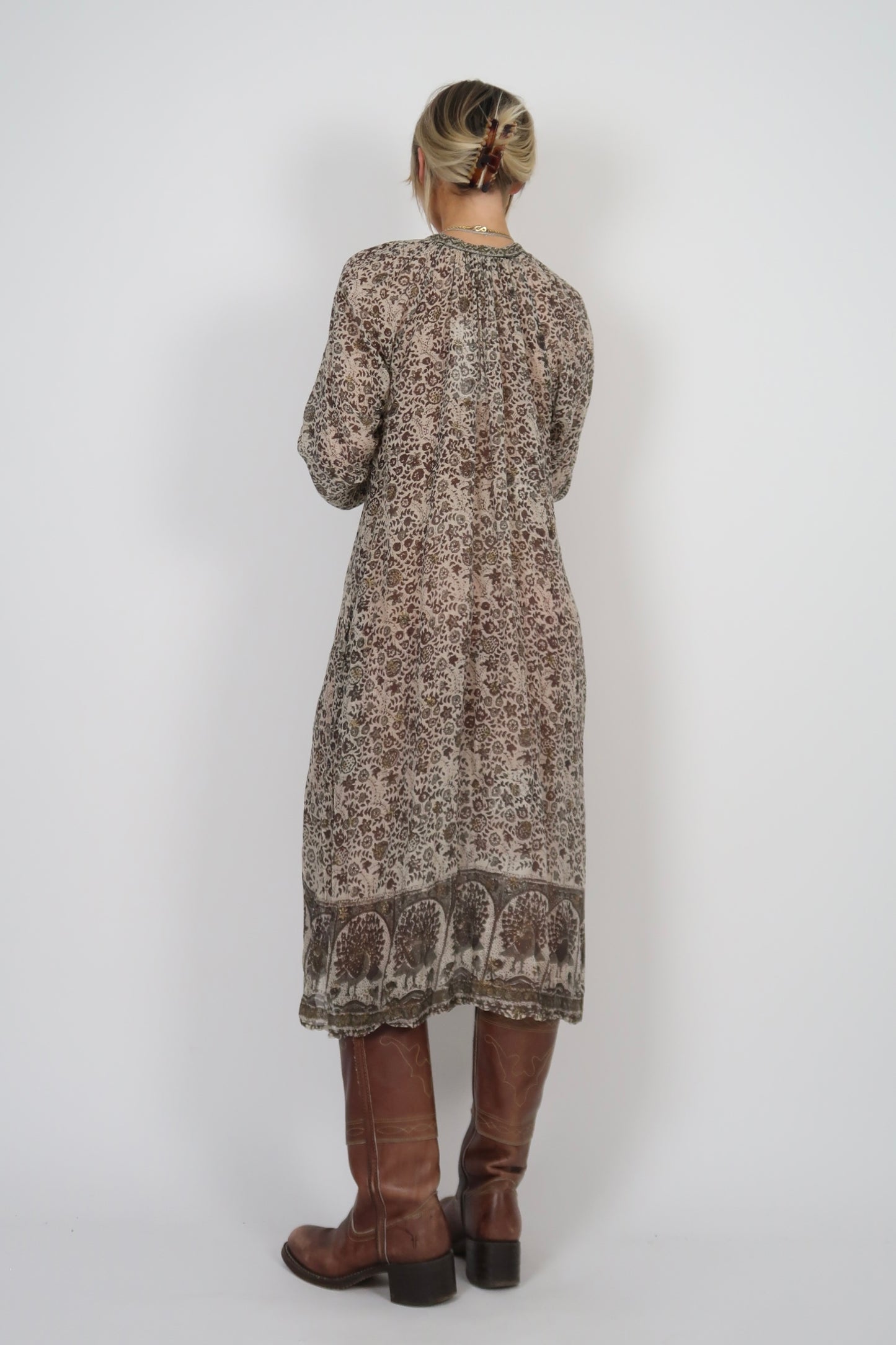 1970s sheer adini dress